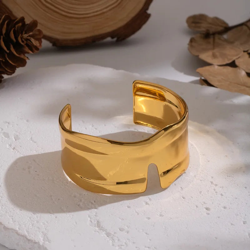 TFC Glamour Adjustable Gold Plated Cuff Bracelet