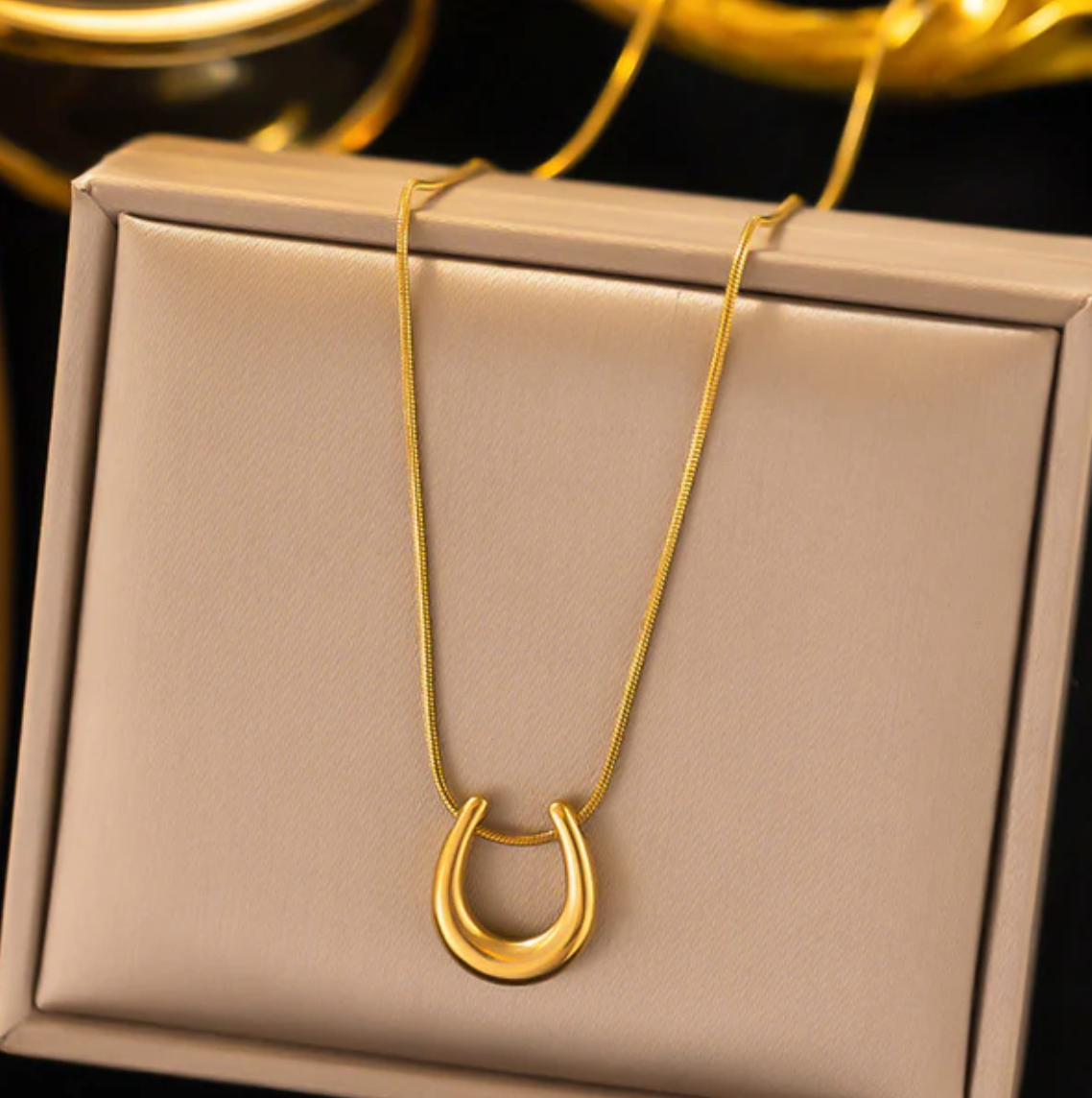 TFC "U" Gold Plated Necklace