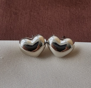 TFC Mini Heart Silver Plated Stud Earring