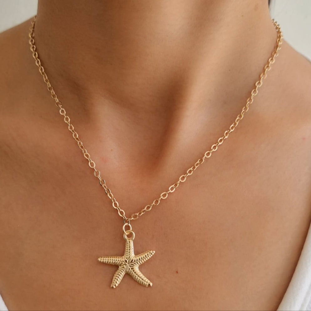 TFC Sea Star Gold Plated Pendant Necklace