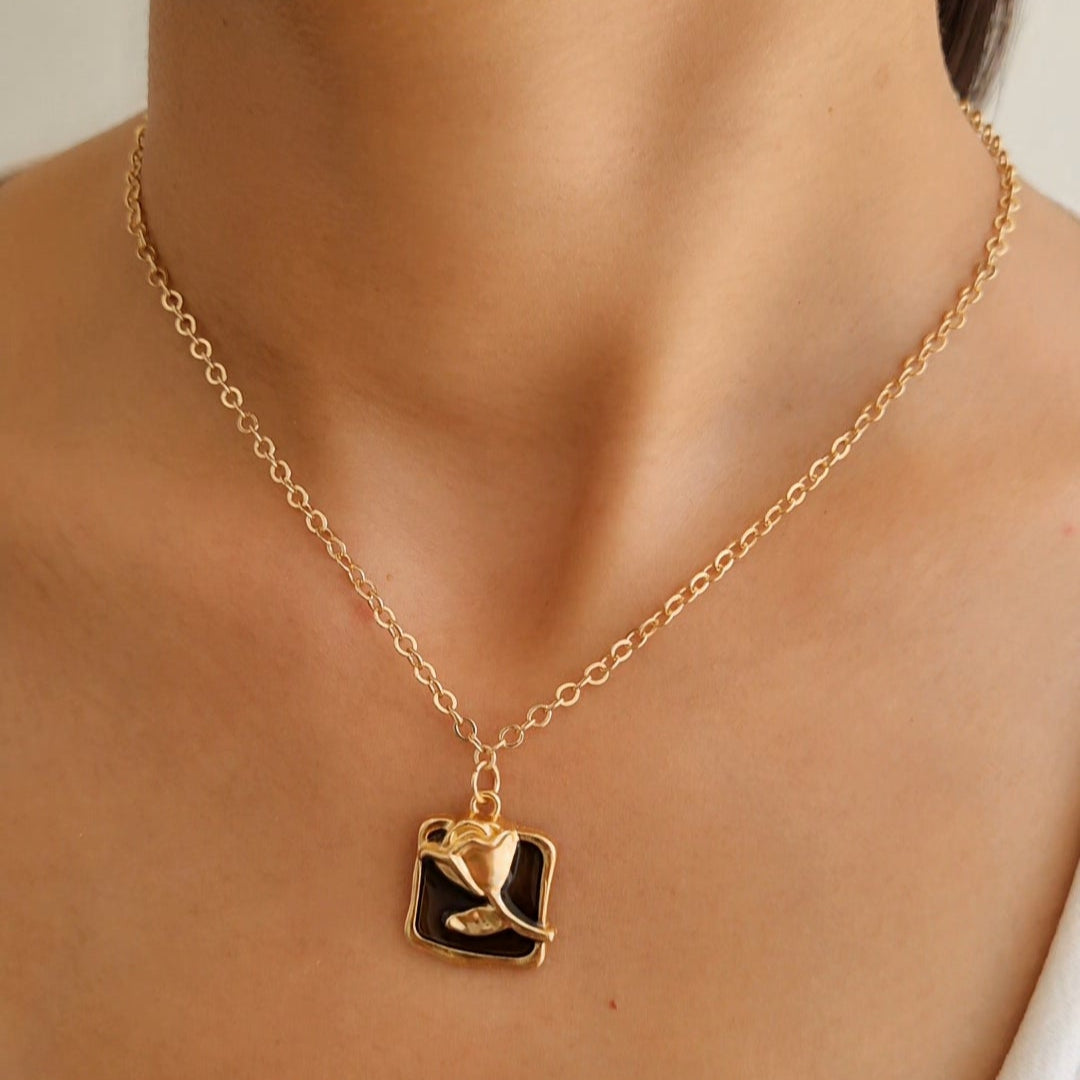 TFC Elurea Gold Plated Pendant Necklace