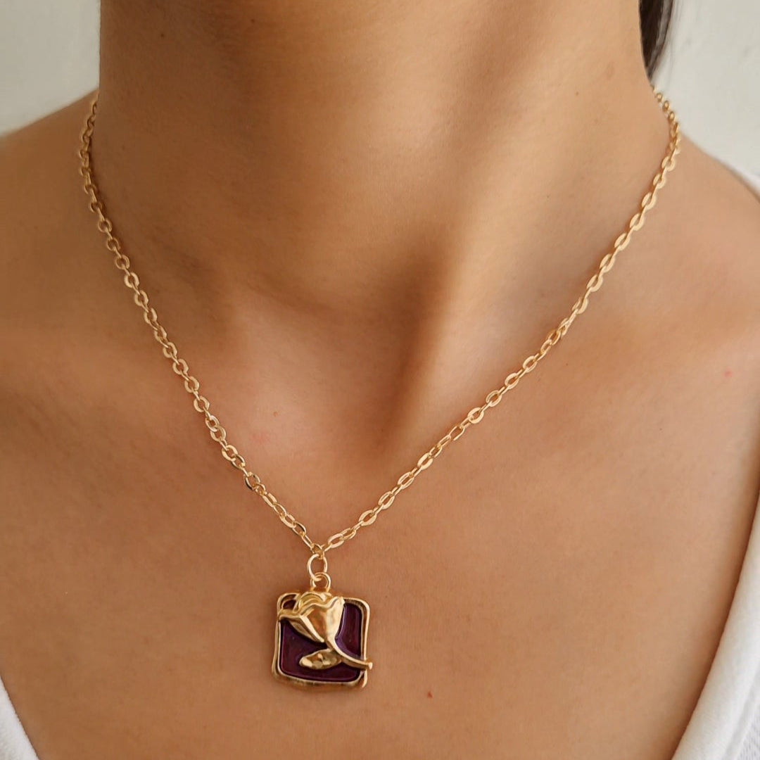 TFC Auvielle Gold Plated Pendant Necklace
