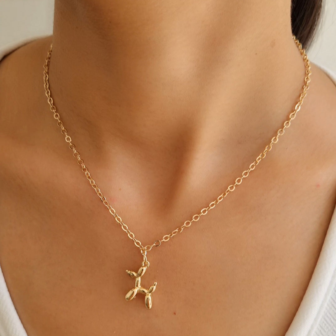 TFC Cute Doggo Gold Plated Pendant Necklace