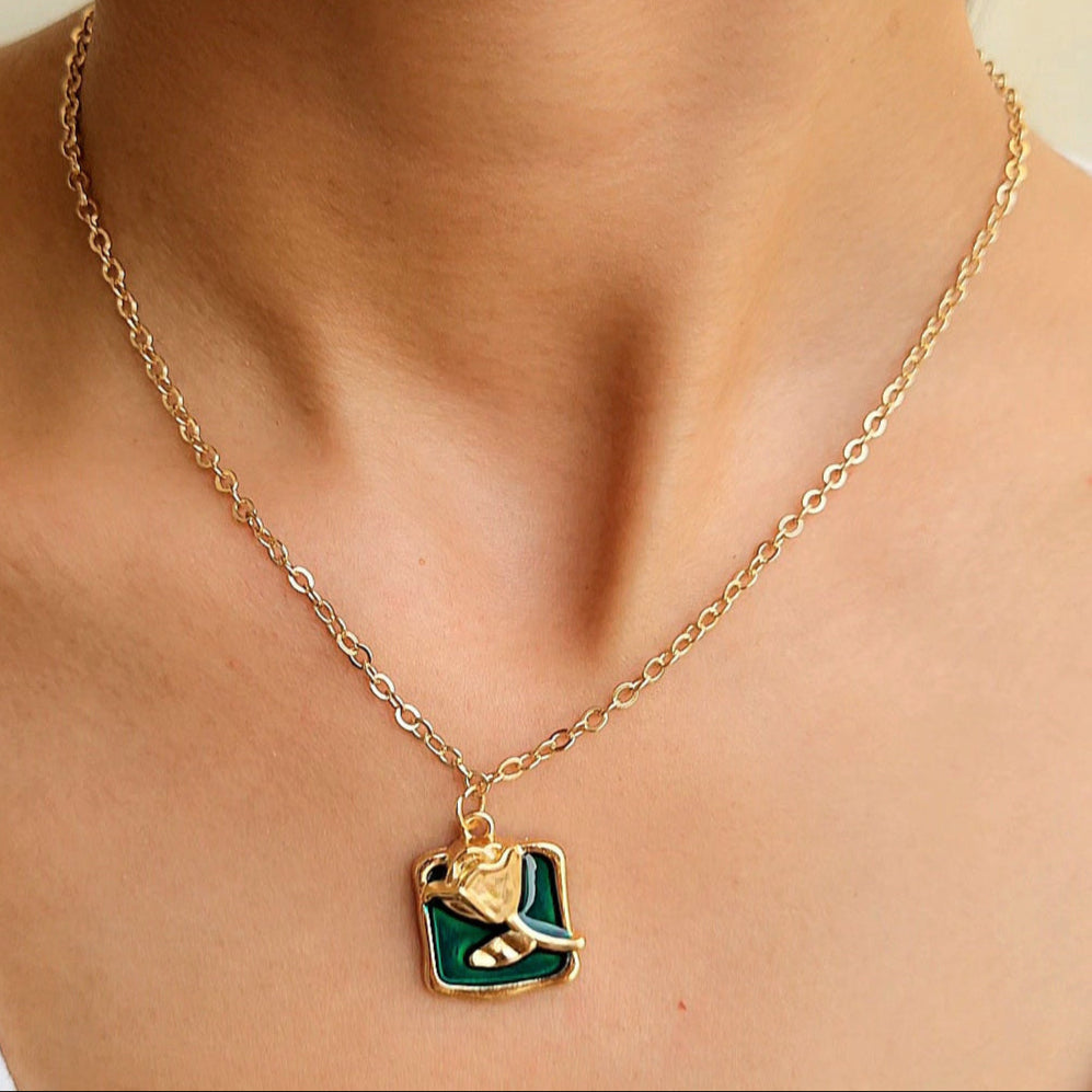 TFC Stellure Rose Gold Plated Pendant Necklace