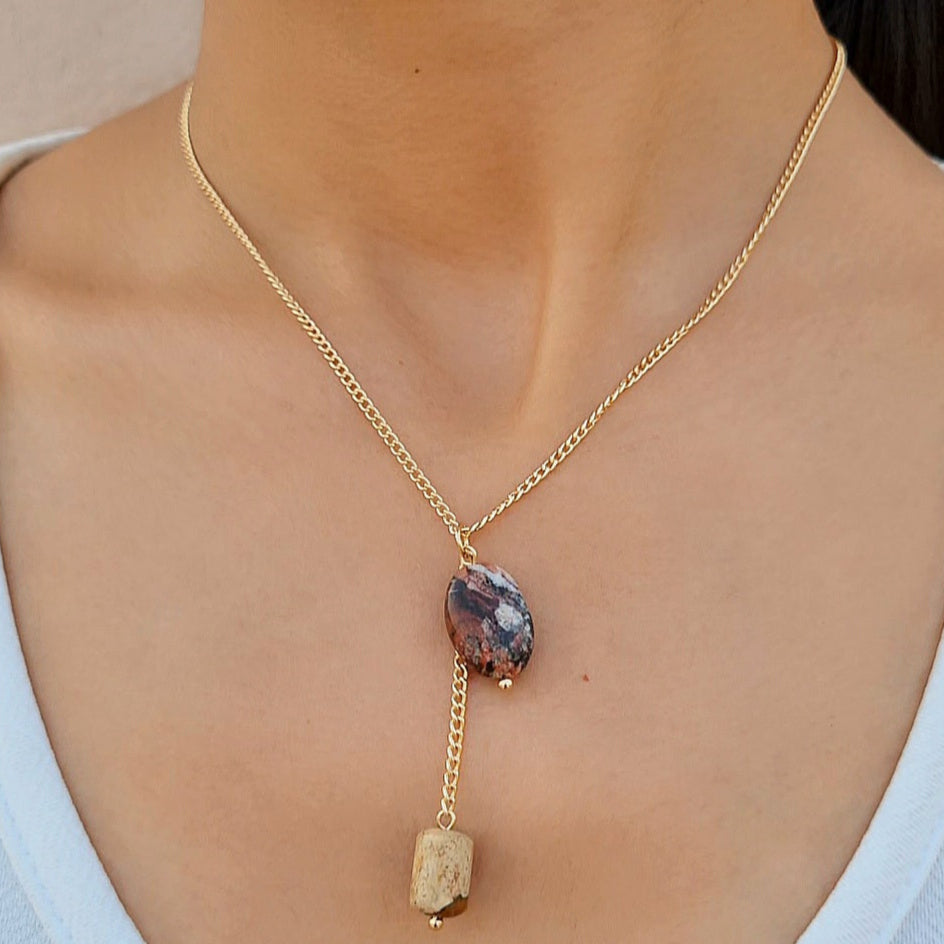 TFC Galaxy View Gold Plated Pendant Necklace