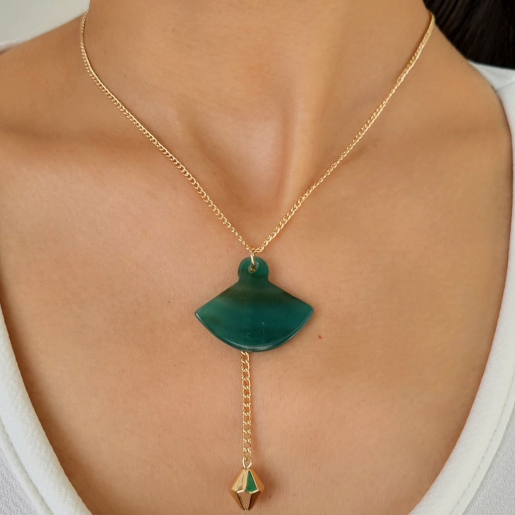 TFC Multi Sway Gold Plated Pendant Necklace