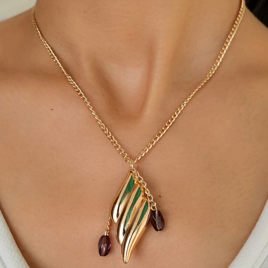 TFC Sway Like That Pearl Drop Gold Plated Necklace
