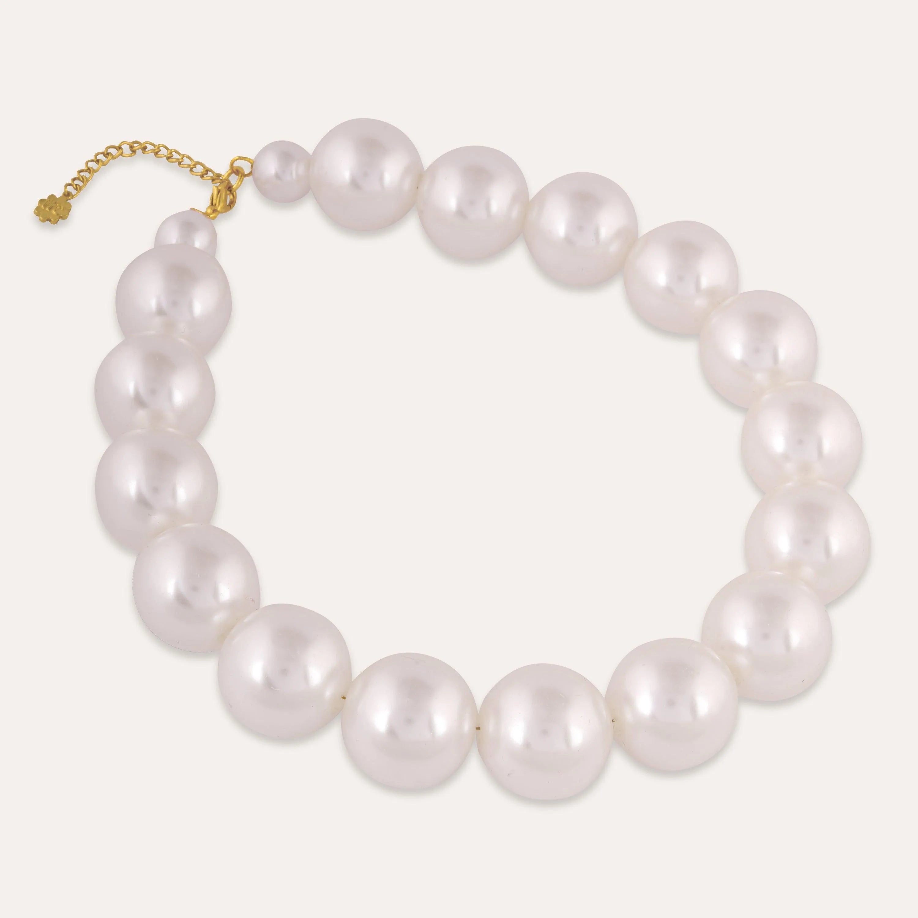 TFC Adorn Big Bold Pearls Statement Necklace-Enhance your elegance with our collection of gold-plated necklaces for women. Choose from stunning pendant necklaces, chic choker necklaces, and trendy layered necklaces. Our sleek and dainty designs are both affordable and anti-tarnish, ensuring lasting beauty. Enjoy the cheapest fashion jewellery, lightweight and stylish- only at The Fun Company