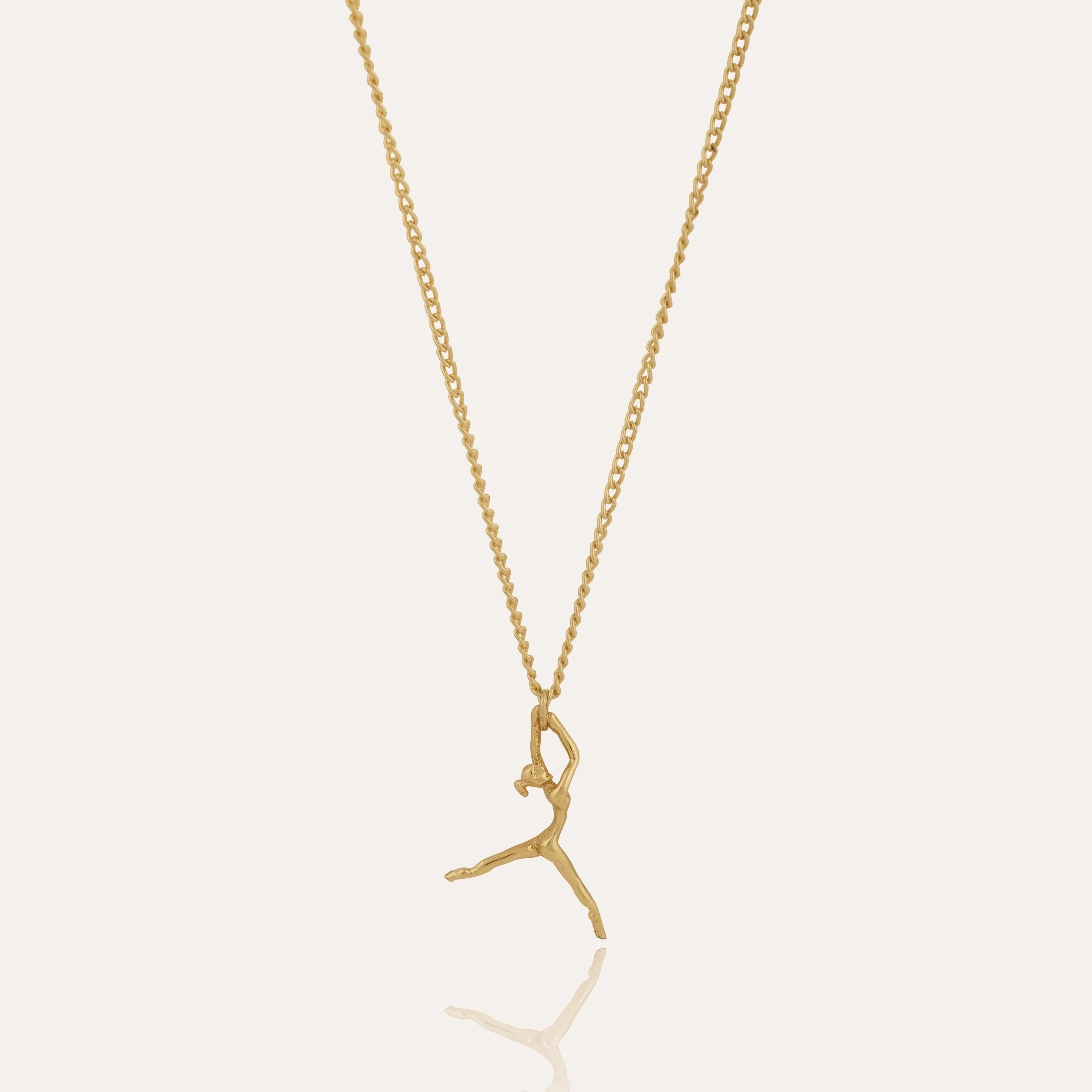 TFC Ballerina Gold Plated Pendant Necklace-Enhance your elegance with our collection of gold-plated necklaces for women. Choose from stunning pendant necklaces, chic choker necklaces, and trendy layered necklaces. Our sleek and dainty designs are both affordable and anti-tarnish, ensuring lasting beauty. Enjoy the cheapest fashion jewellery, lightweight and stylish- only at The Fun Company