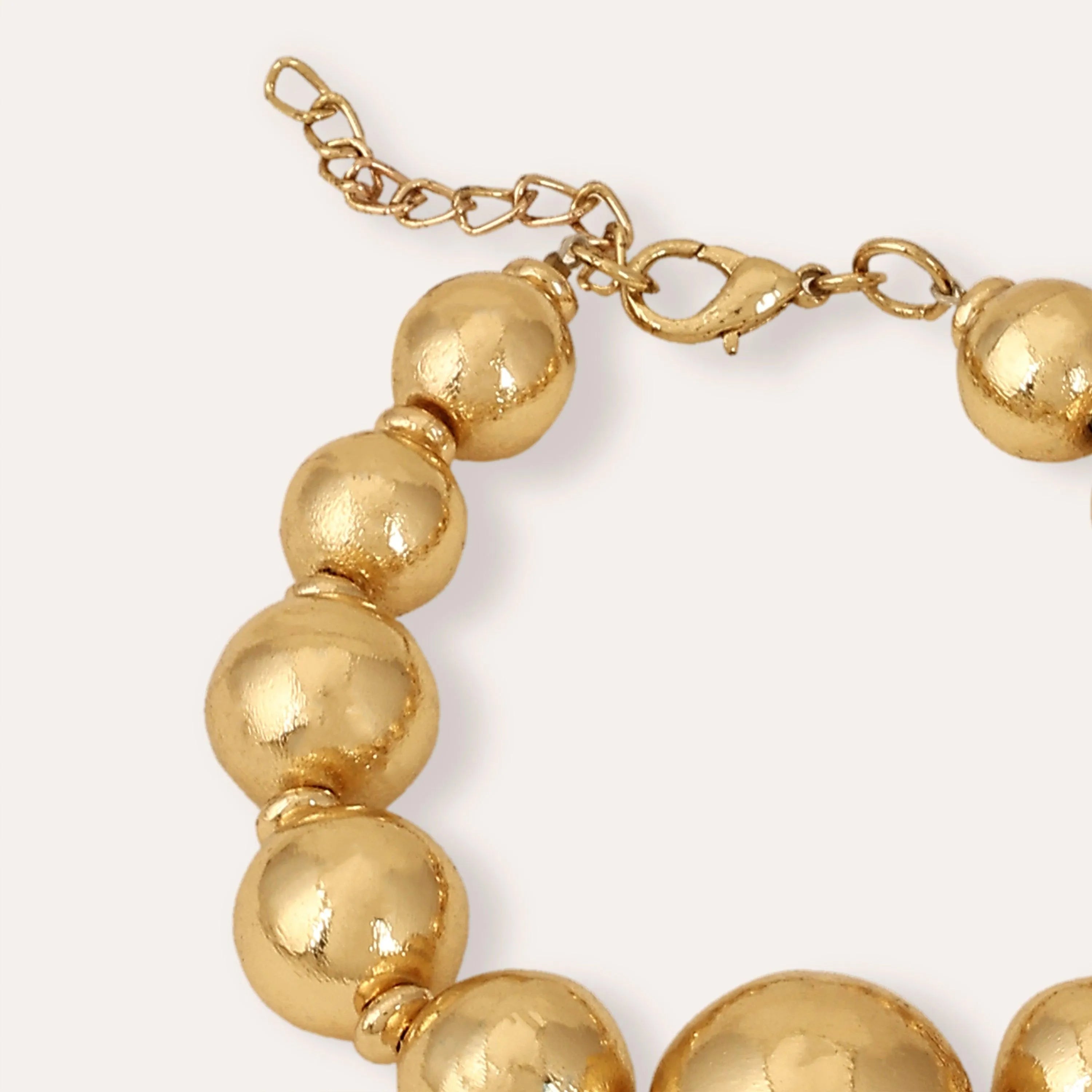 TFC Bold Beads Gold Plated Single Bracelet-Discover our stunning collection of stylish bracelets for women, featuring exquisite pearl bracelets, handcrafted beaded bracelets, and elegant gold-plated designs. Enjoy cheapest anti-tarnish fashion jewellery and long-lasting brilliance only at The Fun Company.