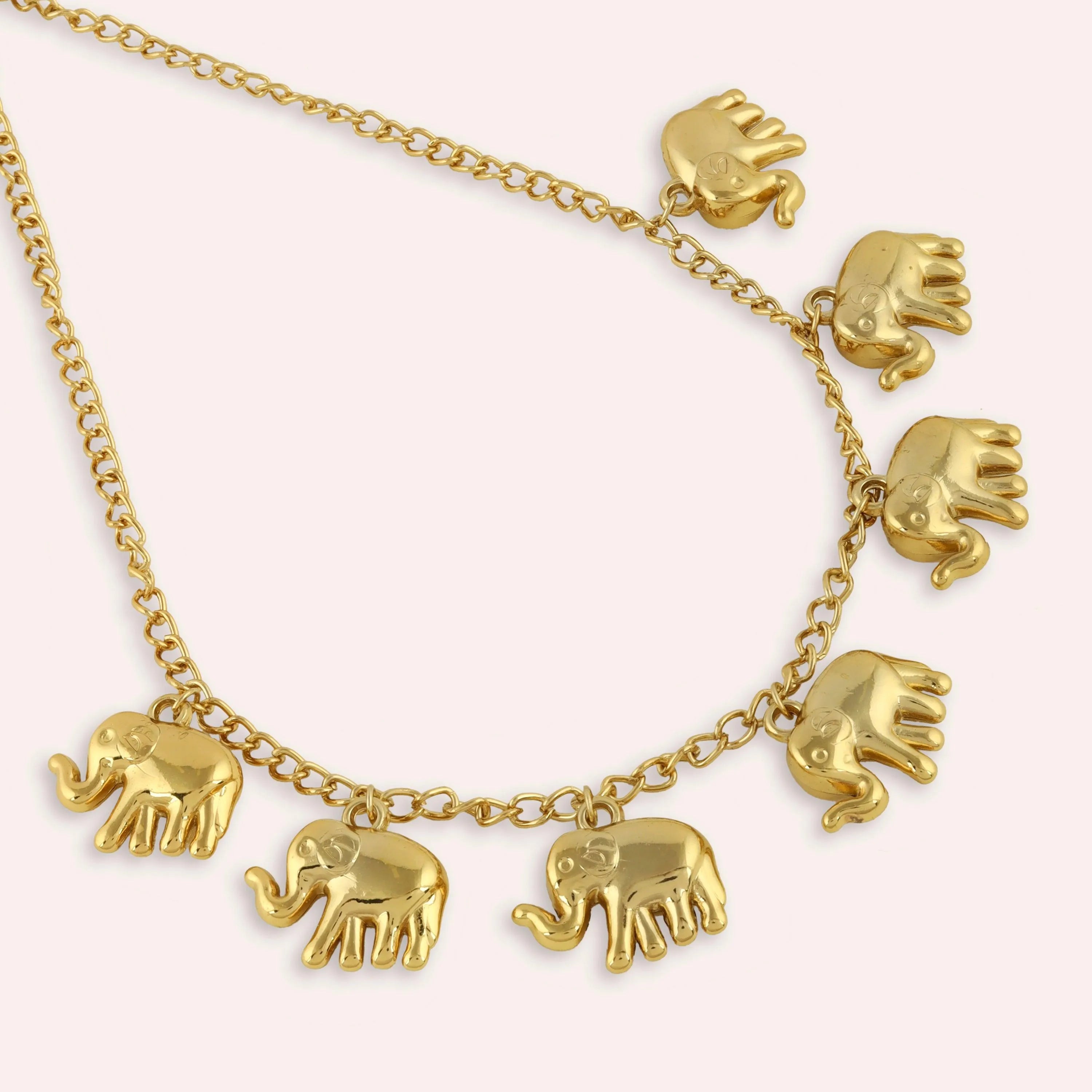 TFC Elecharm Gold Plated Necklace-Enhance your elegance with our collection of gold-plated necklaces for women. Choose from stunning pendant necklaces, chic choker necklaces, and trendy layered necklaces. Our sleek and dainty designs are both affordable and anti-tarnish, ensuring lasting beauty. Enjoy the cheapest fashion jewellery, lightweight and stylish- only at The Fun Company.