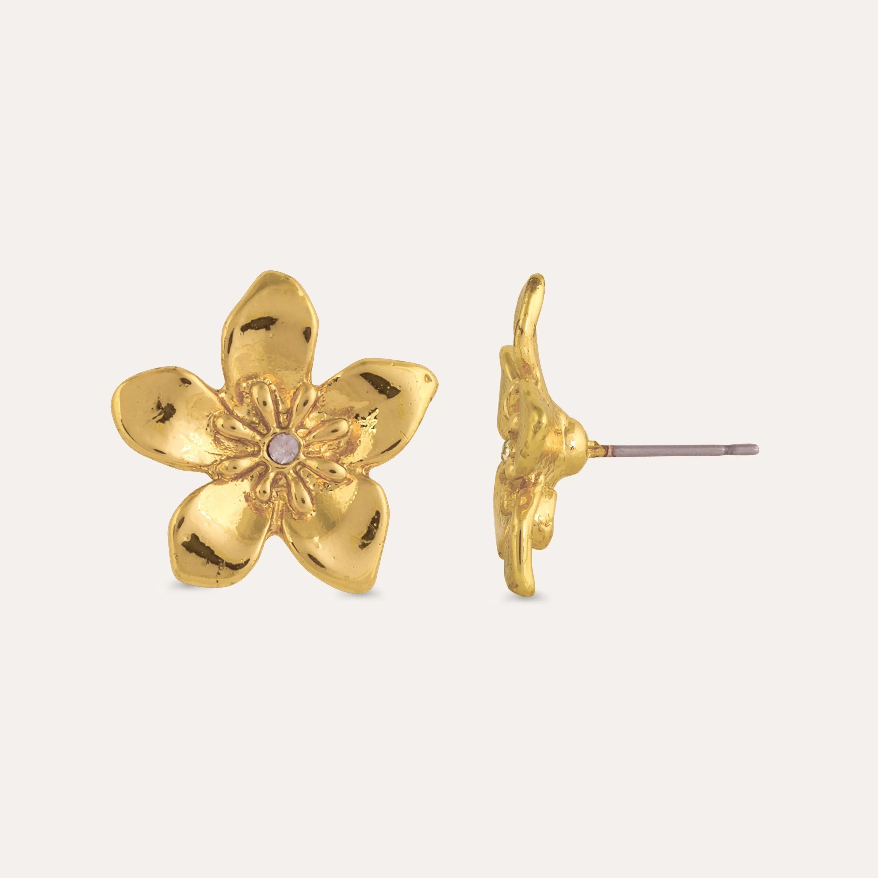 TFC Heartfelt Gold Plated Stud Earrings- Discover daily wear gold earrings including stud earrings, hoop earrings, and pearl earrings, perfect as earrings for women and earrings for girls.Find the cheapest fashion jewellery which is anti-tarnish only at The Fun company.