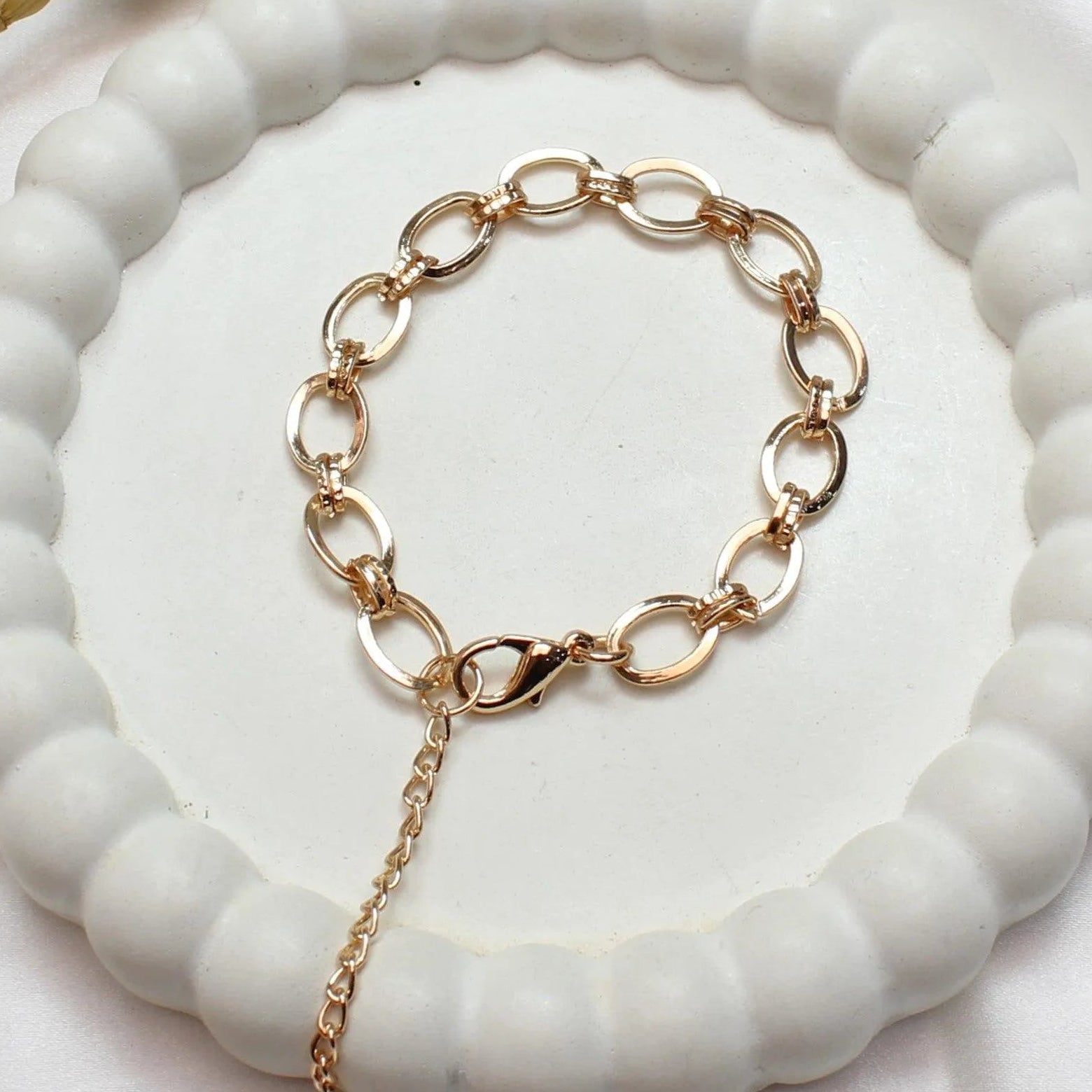 TFC Locked Loops Gold Plated Chain Bracelet