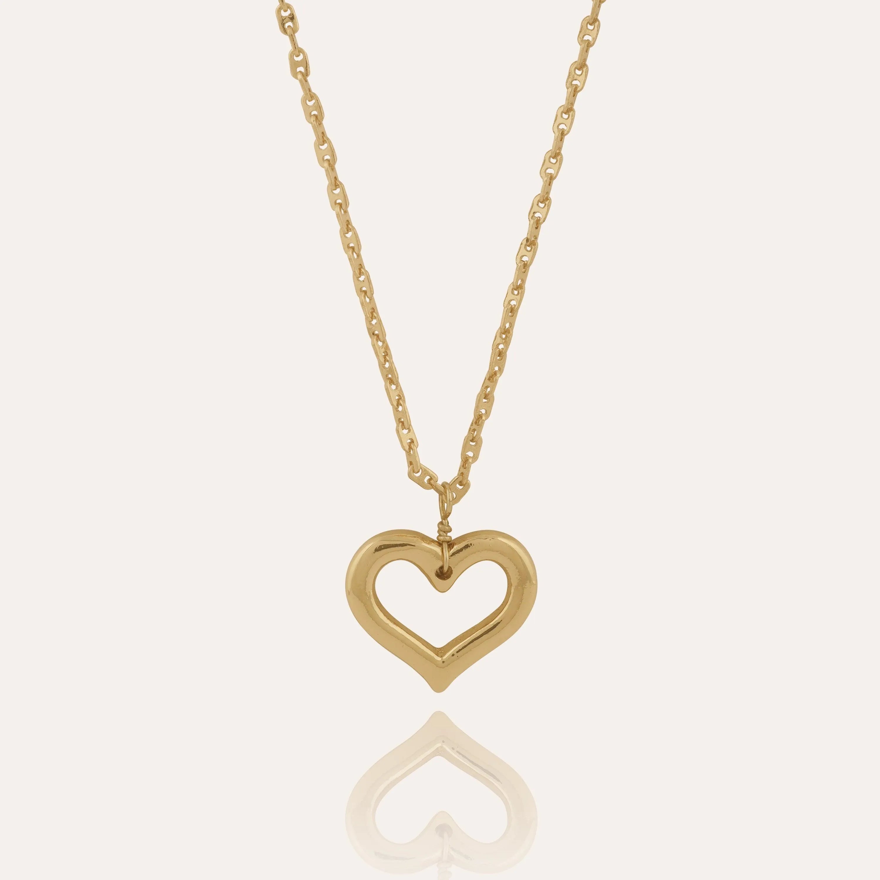 TFC Lovely Heart Plated Pendant Necklace-Enhance your elegance with our collection of gold-plated necklaces for women. Choose from stunning pendant necklaces, chic choker necklaces, and trendy layered necklaces. Our sleek and dainty designs are both affordable and anti-tarnish, ensuring lasting beauty. Enjoy the cheapest fashion jewellery, lightweight and stylish- only at The Fun Company.