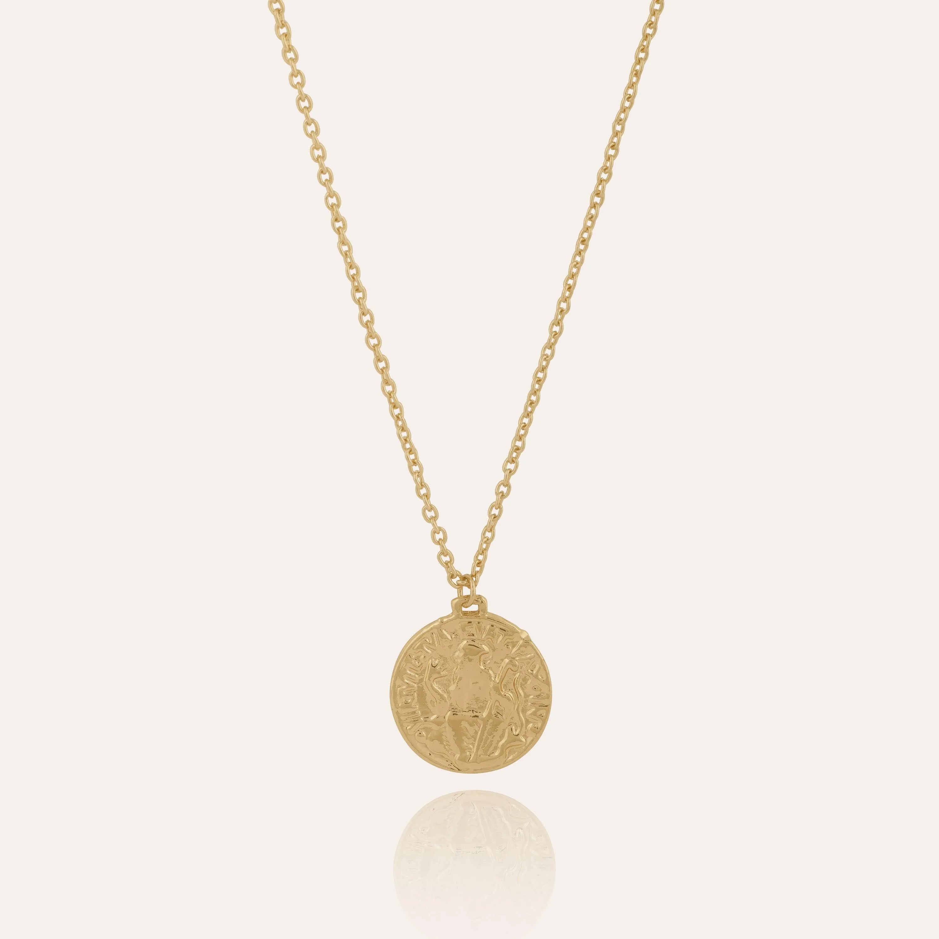 TFC Reversible Coin Gold Plated Pendant Necklace-Enhance your elegance with our collection of gold-plated necklaces for women. Choose from stunning pendant necklaces, chic choker necklaces, and trendy layered necklaces. Our sleek and dainty designs are both affordable and anti-tarnish, ensuring lasting beauty. Enjoy the cheapest fashion jewellery, lightweight and stylish- only at The Fun Company
