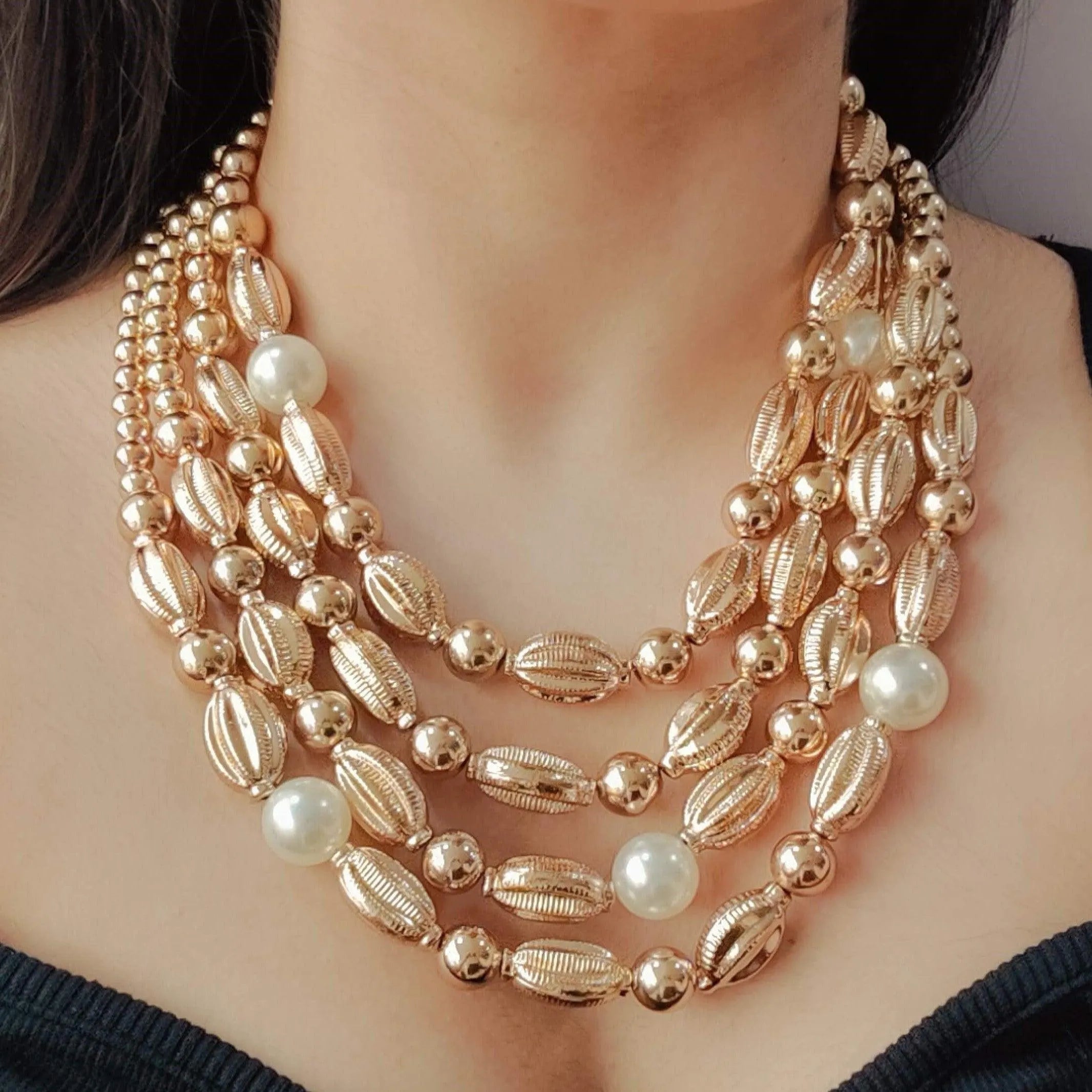 Necklace 12k gf blister offers pearls