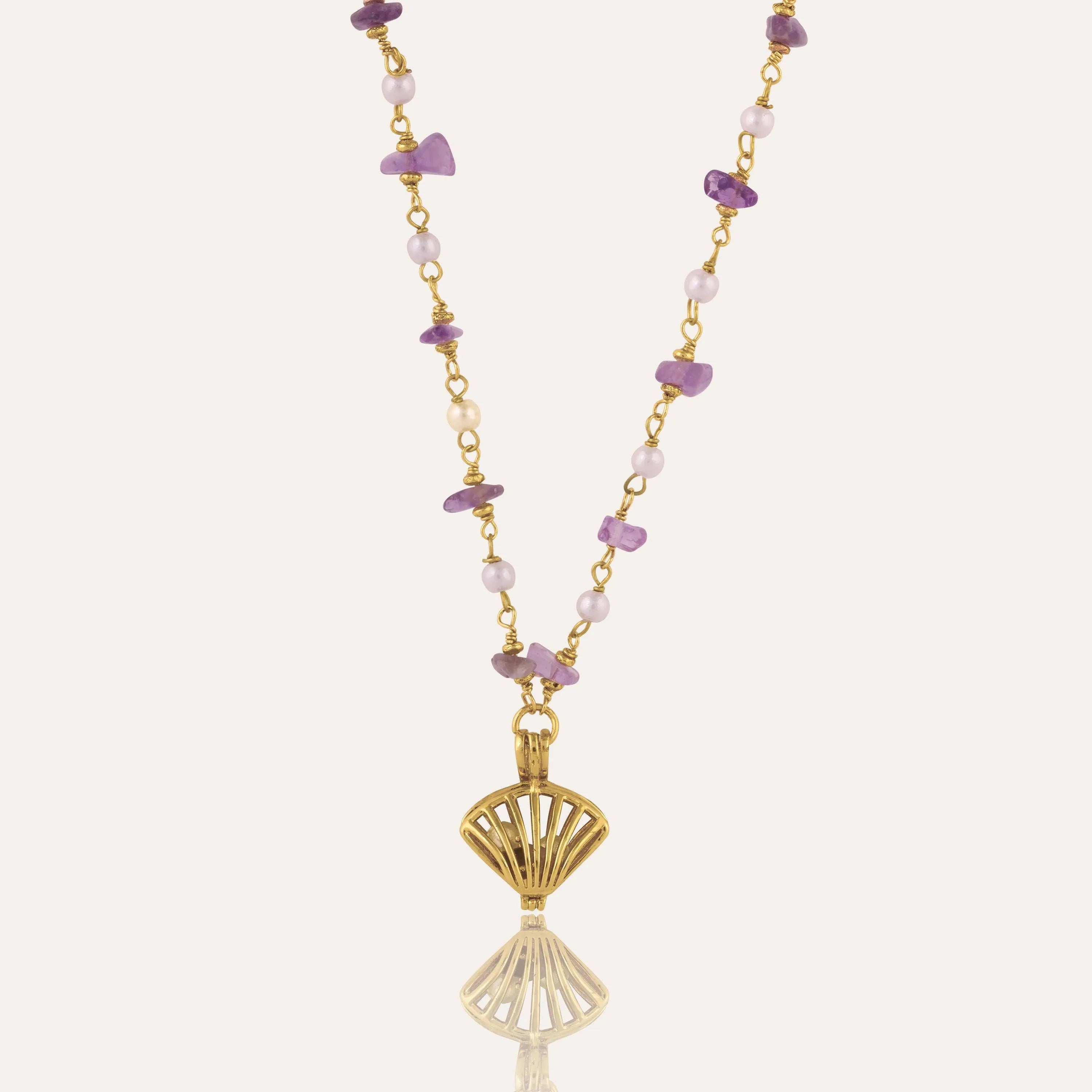 TFC Seashell Gold Plated Pendant Necklace-Enhance your elegance with our collection of gold-plated necklaces for women. Choose from stunning pendant necklaces, chic choker necklaces, and trendy layered necklaces. Our sleek and dainty designs are both affordable and anti-tarnish, ensuring lasting beauty. Enjoy the cheapest fashion jewellery, lightweight and stylish- only at The Fun Company