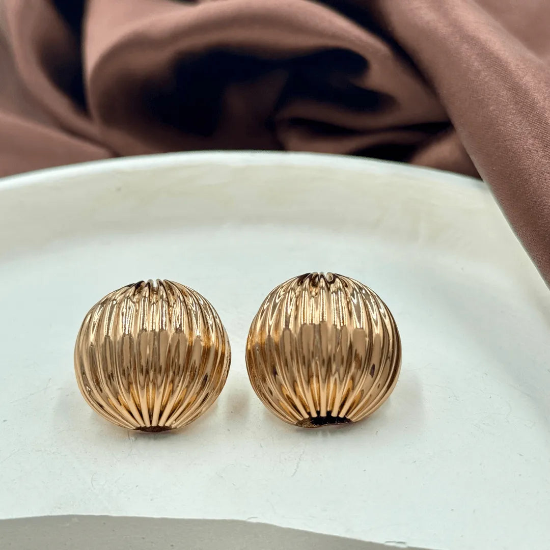 Vortex Gold Plated Stud EarringsTFC Small Vortex Gold Plated Stud Earrings