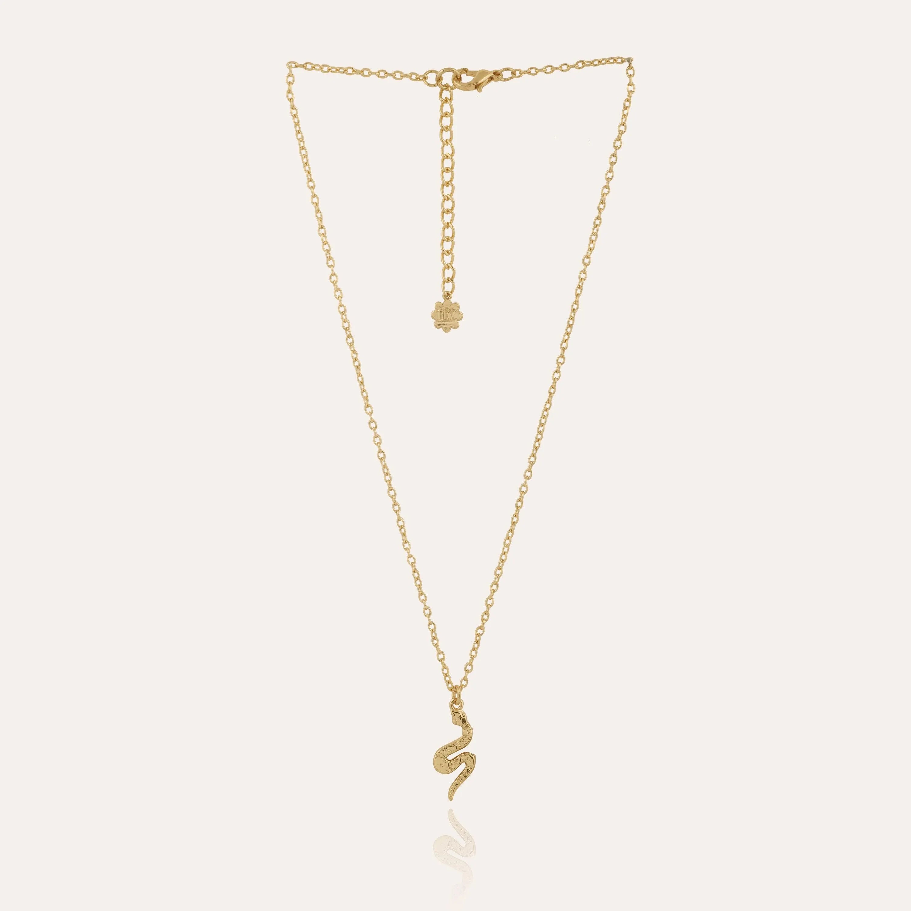 TFC Snake Gold Plated Pendant Necklace-Enhance your elegance with our collection of gold-plated necklaces for women. Choose from stunning pendant necklaces, chic choker necklaces, and trendy layered necklaces. Our sleek and dainty designs are both affordable and anti-tarnish, ensuring lasting beauty. Enjoy the cheapest fashion jewellery, lightweight and stylish- only at The Fun Company.
