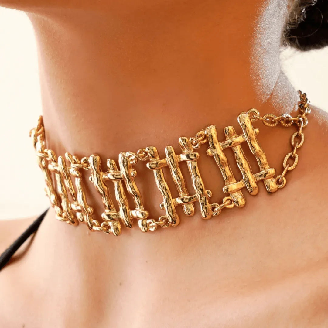 Gold Plated Choker Necklace