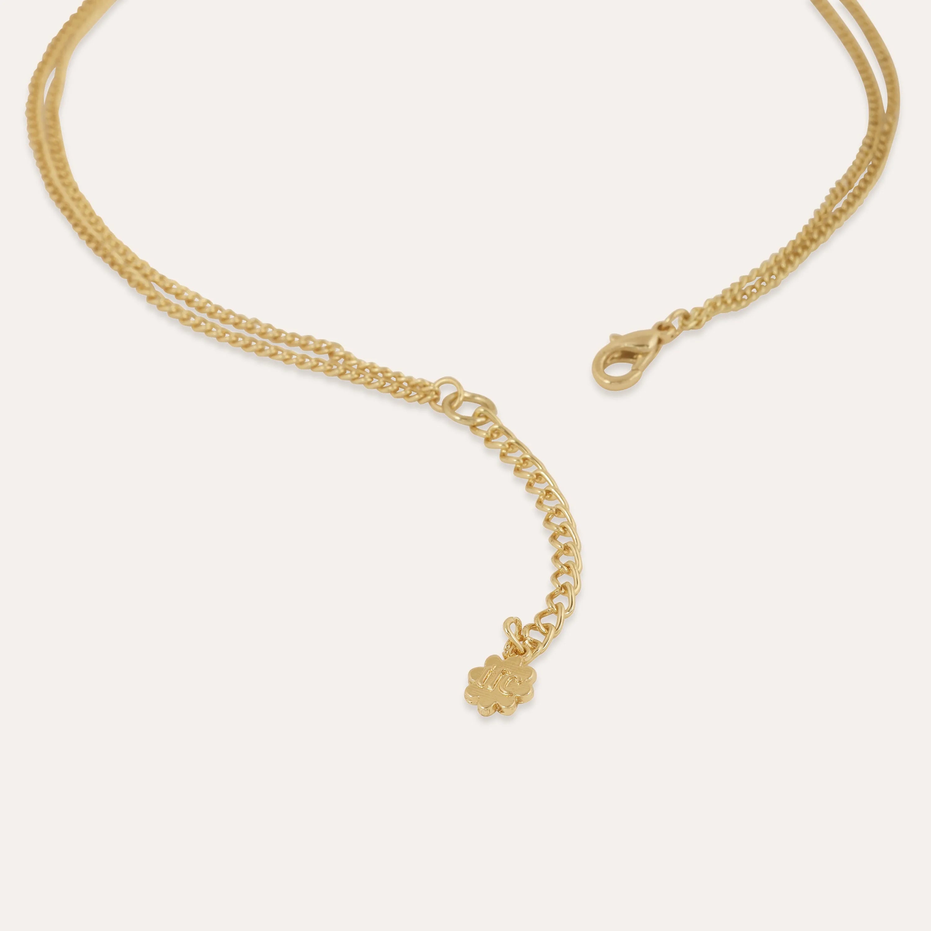 TFC Sunny Charms Layered Gold Plated Necklace-Enhance your elegance with our collection of gold-plated necklaces for women. Choose from stunning pendant necklaces, chic choker necklaces, and trendy layered necklaces. Our sleek and dainty designs are both affordable and anti-tarnish, ensuring lasting beauty. Enjoy the cheapest fashion jewellery, lightweight and stylish- only at The Fun Company