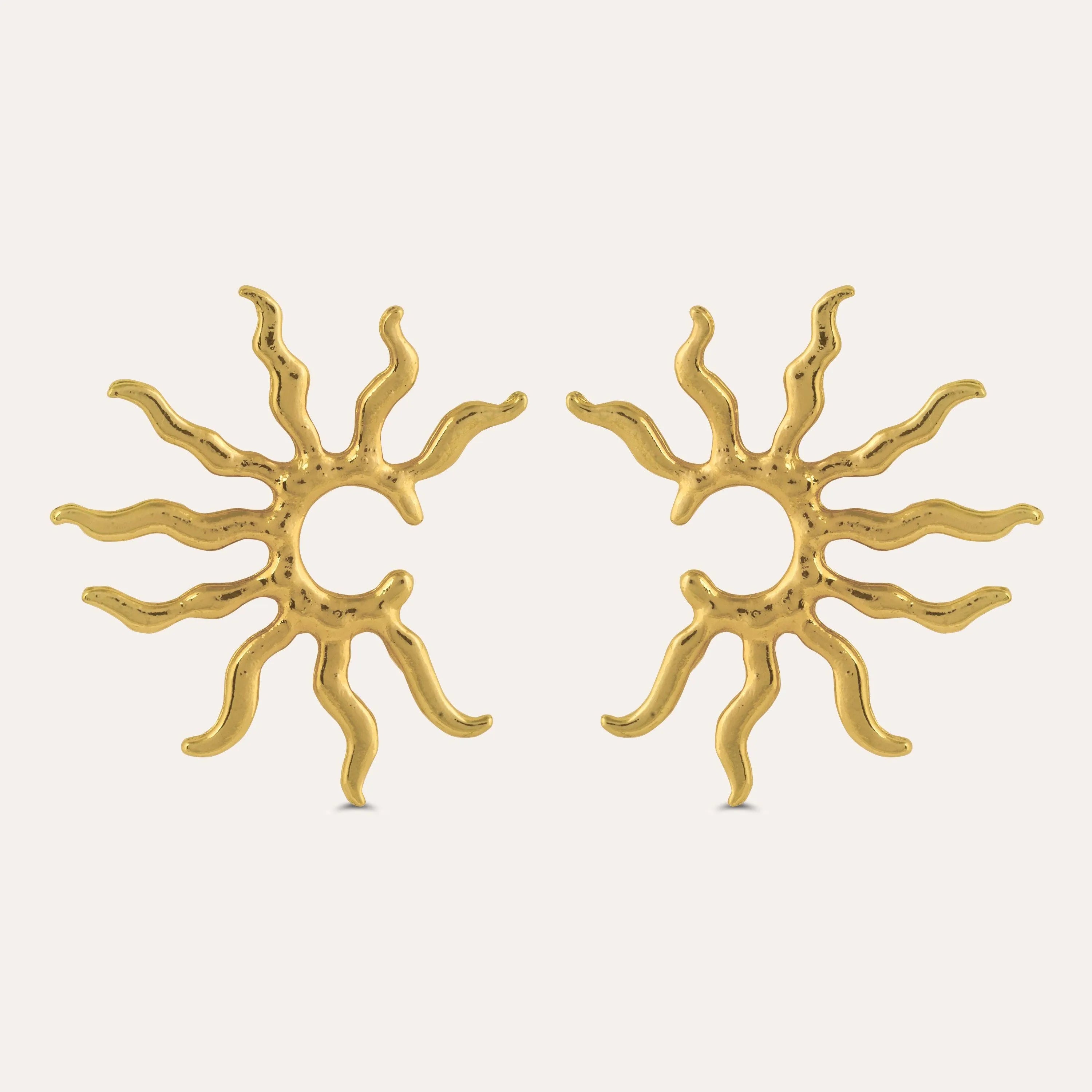 TFC Sunshine Gold Plated Stud Earrings