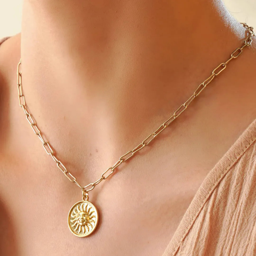 Gold Plated Sunshine Pendant