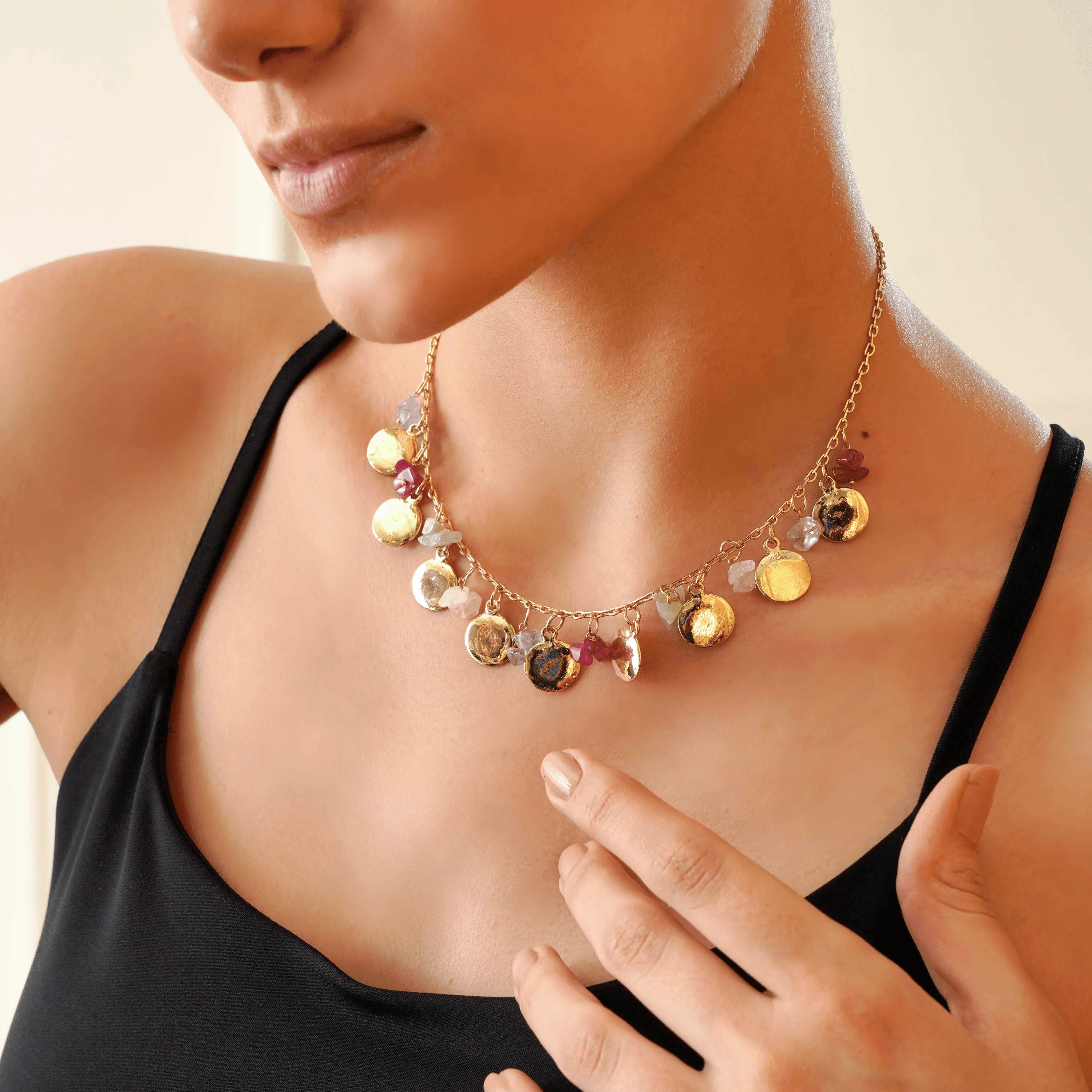 TFC Cuddle Bug Gold Plated Necklace-Enhance your elegance with our collection of gold-plated necklaces for women. Choose from stunning pendant necklaces, chic choker necklaces, and trendy layered necklaces. Our sleek and dainty designs are both affordable and anti-tarnish, ensuring lasting beauty. Enjoy the cheapest fashion jewellery, lightweight and stylish- only at The Fun Company