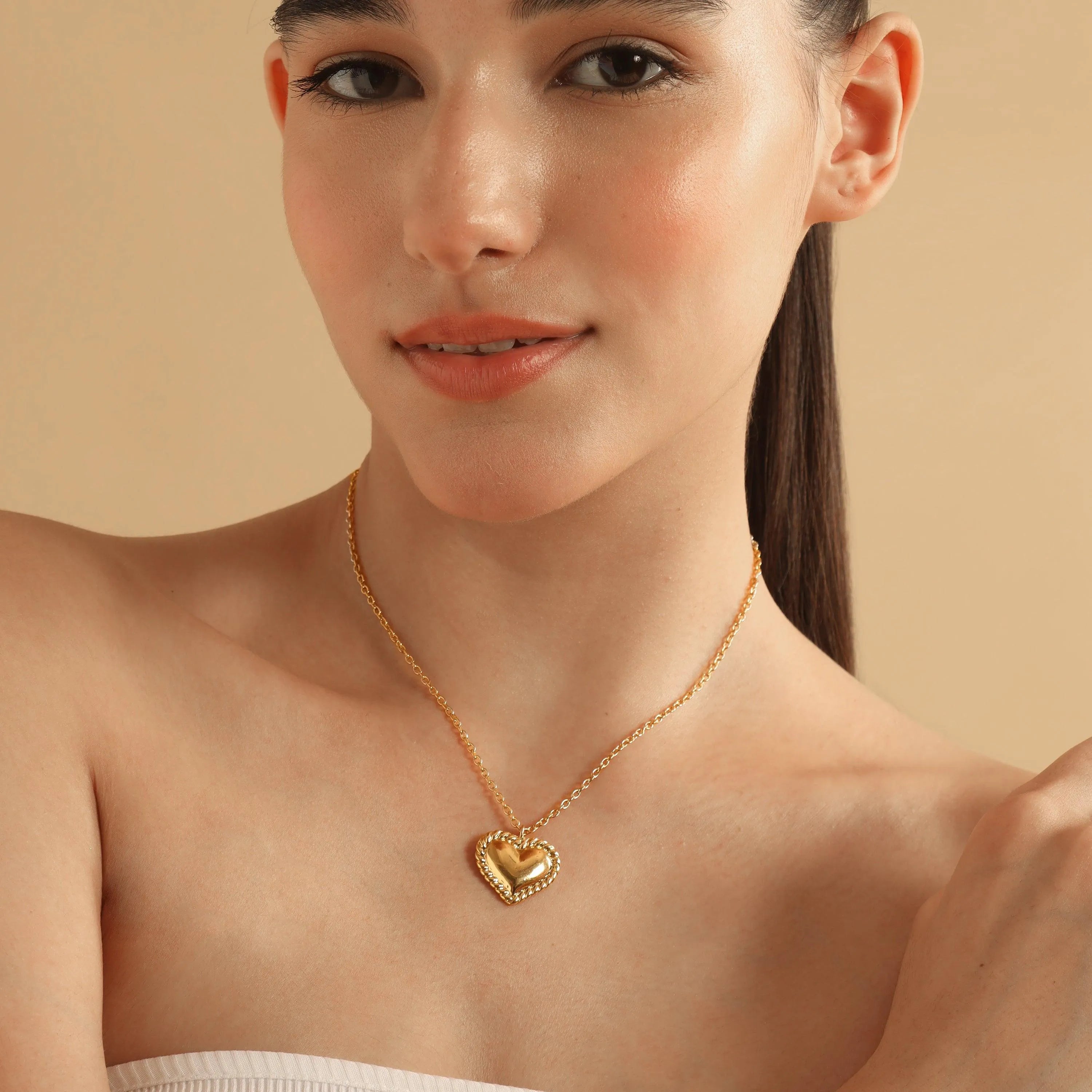 TFC Heartfelt Gold Plated Pendant Necklace-Enhance your elegance with our collection of gold-plated necklaces for women. Choose from stunning pendant necklaces, chic choker necklaces, and trendy layered necklaces. Our sleek and dainty designs are both affordable and anti-tarnish, ensuring lasting beauty. Enjoy the cheapest fashion jewellery, lightweight and stylish- only at The Fun Company.
