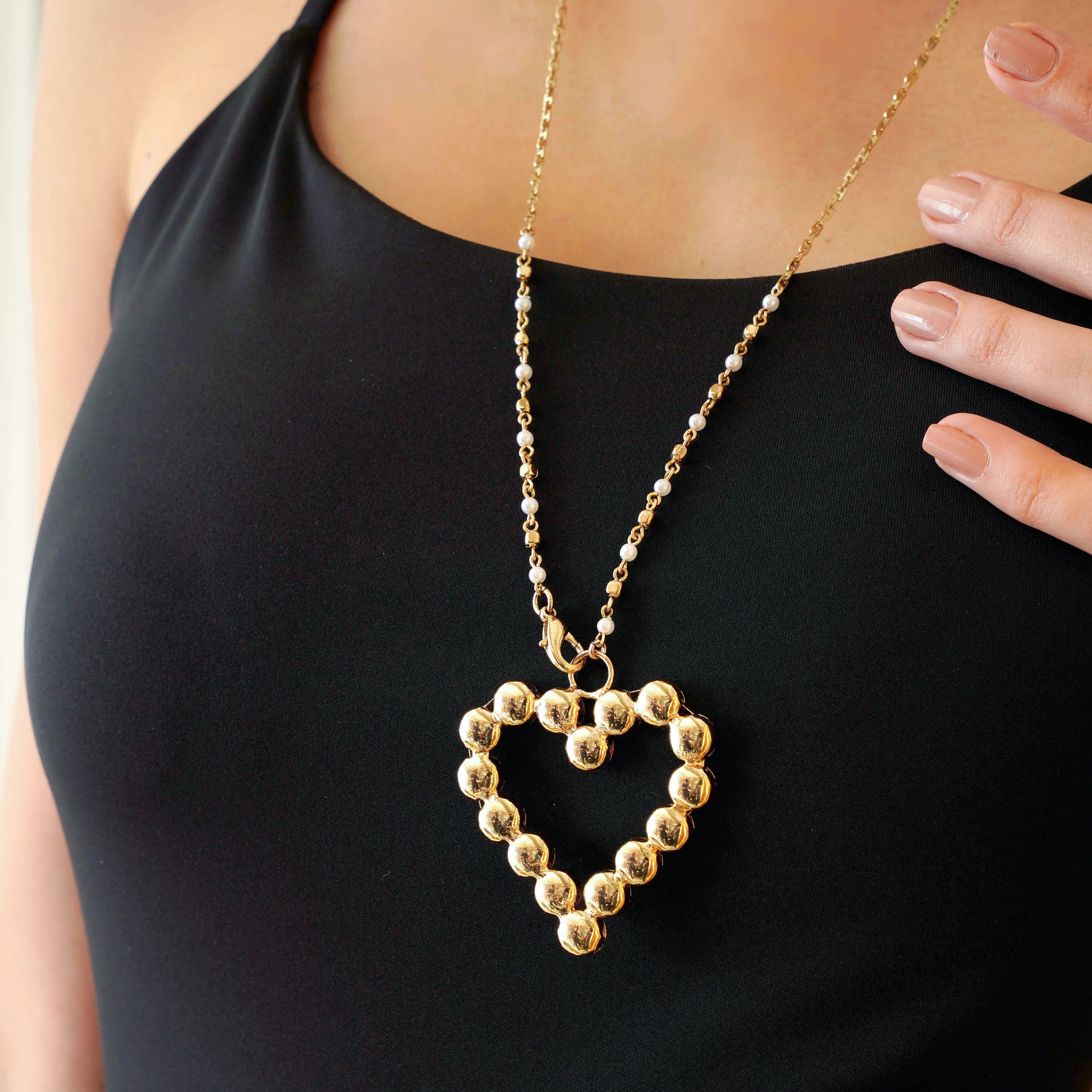 TFC Love Gold Plated Pendant Necklace-Enhance your elegance with our collection of gold-plated necklaces for women. Choose from stunning pendant necklaces, chic choker necklaces, and trendy layered necklaces. Our sleek and dainty designs are both affordable and anti-tarnish, ensuring lasting beauty. Enjoy the cheapest fashion jewellery, lightweight and stylish- only at The Fun Company