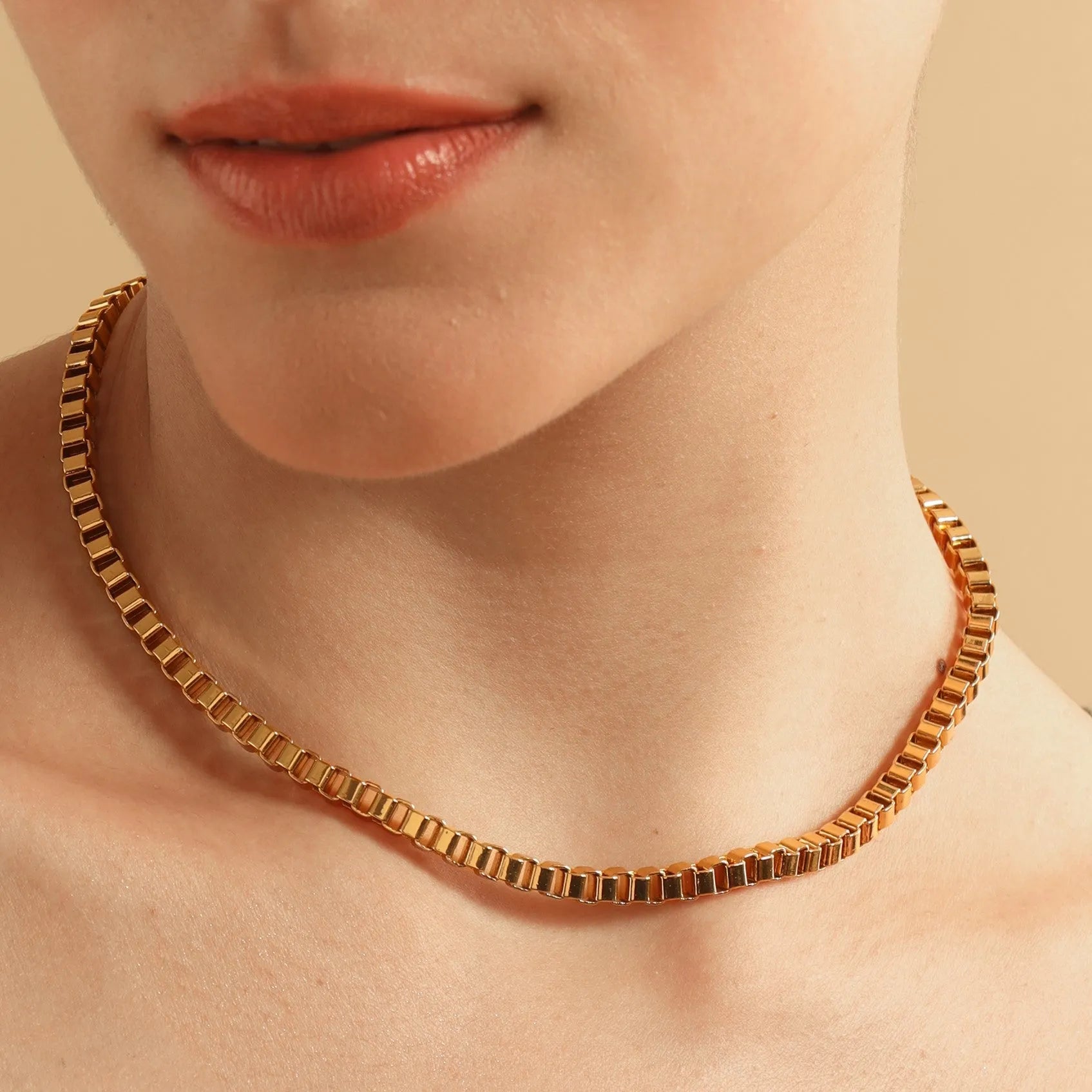 TFC Glam Luxury Gold Plated Chain Necklace-Enhance your elegance with our collection of gold-plated necklaces for women. Choose from stunning pendant necklaces, chic choker necklaces, and trendy layered necklaces. Our sleek and dainty designs are both affordable and anti-tarnish, ensuring lasting beauty. Enjoy the cheapest fashion jewellery, lightweight and stylish- only at The Fun Company