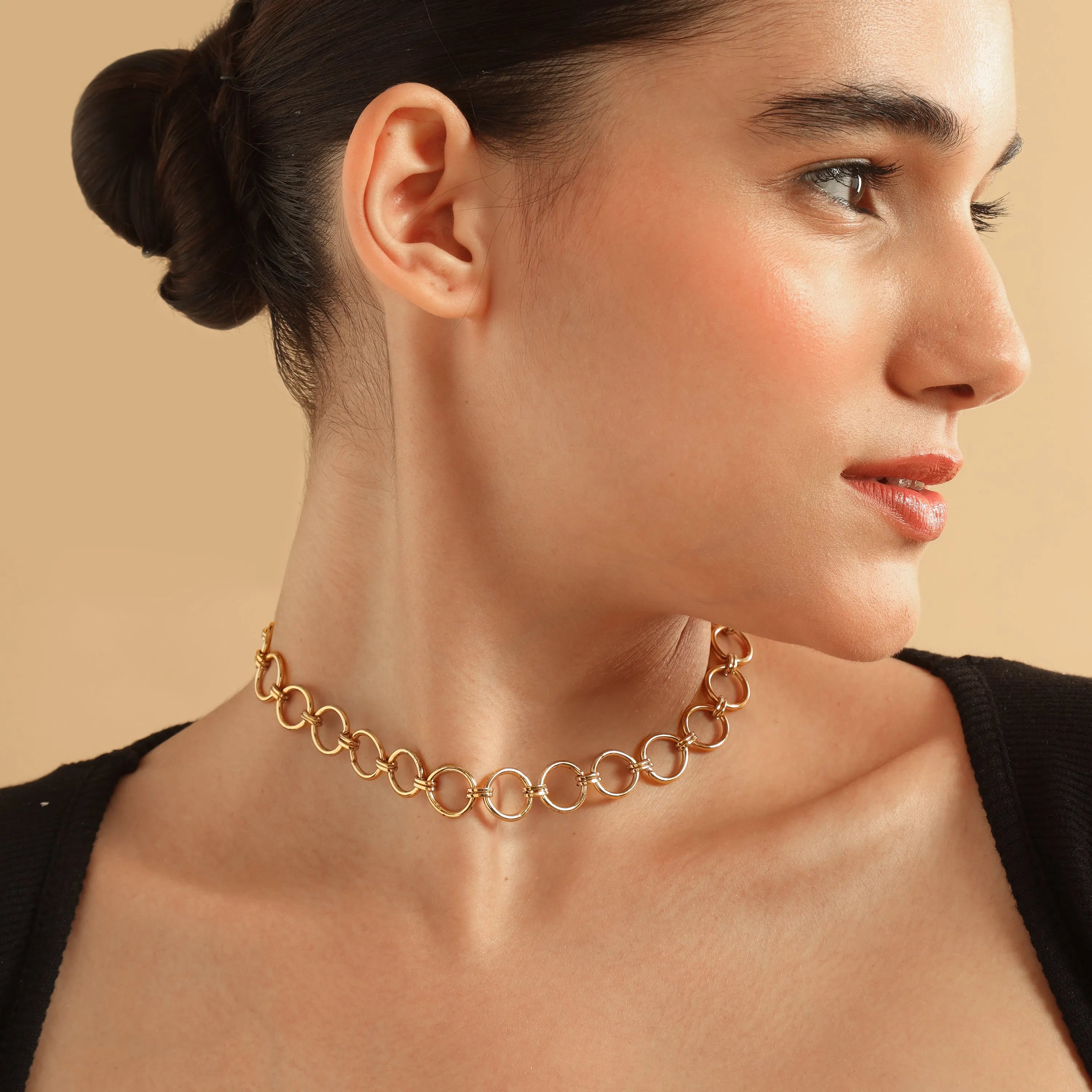 TFC Napoli Luxury Gold Plated Chain Necklace-Enhance your elegance with our collection of gold-plated necklaces for women. Choose from stunning pendant necklaces, chic choker necklaces, and trendy layered necklaces. Our sleek and dainty designs are both affordable and anti-tarnish, ensuring lasting beauty. Enjoy the cheapest fashion jewellery, lightweight and stylish- only at The Fun Company