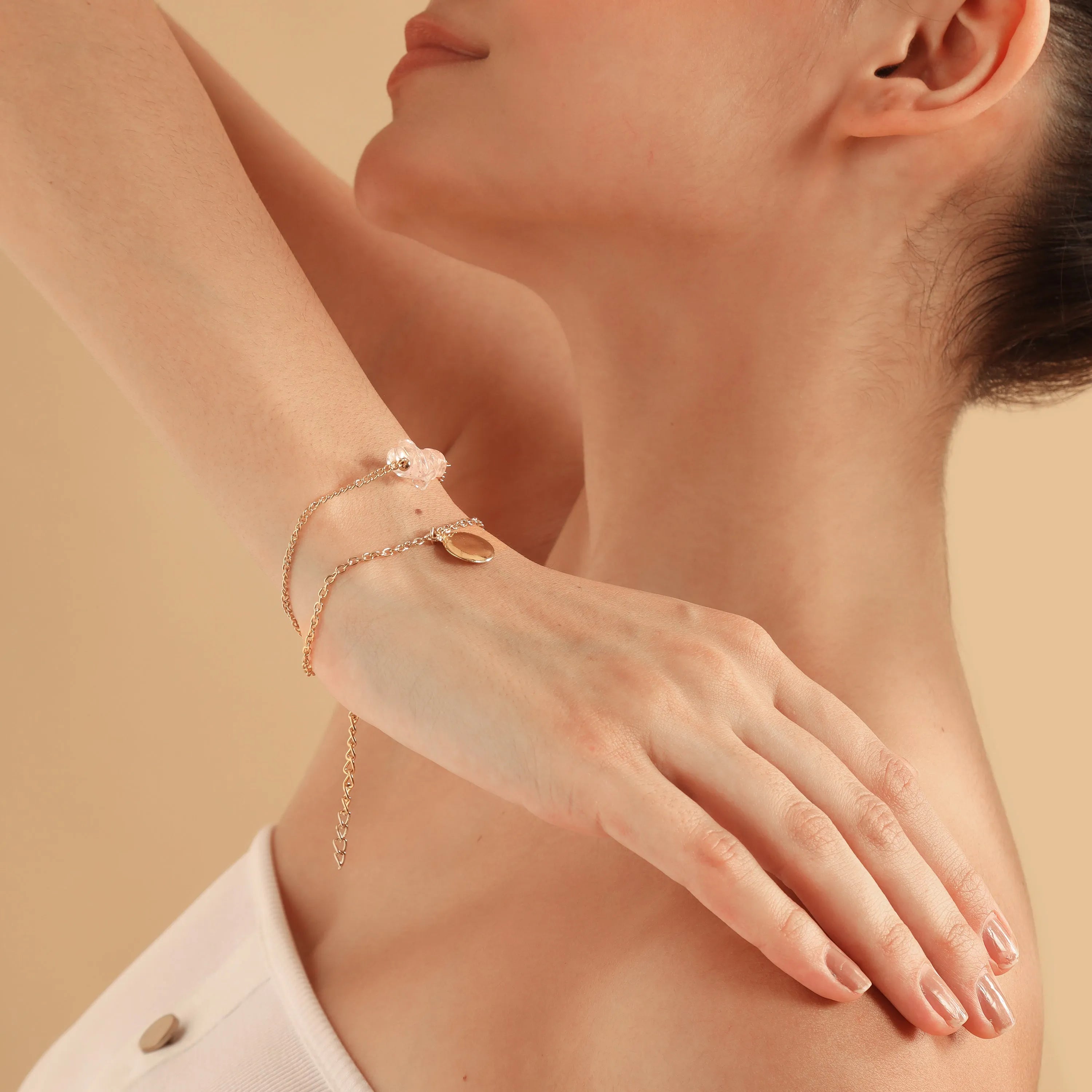 TFC Pink Stone Gold Plated Bracelet-Discover our stunning collection of stylish bracelets for women, featuring exquisite pearl bracelets, handcrafted beaded bracelets, and elegant gold-plated designs. Enjoy cheapest anti-tarnish fashion jewellery and long-lasting brillia