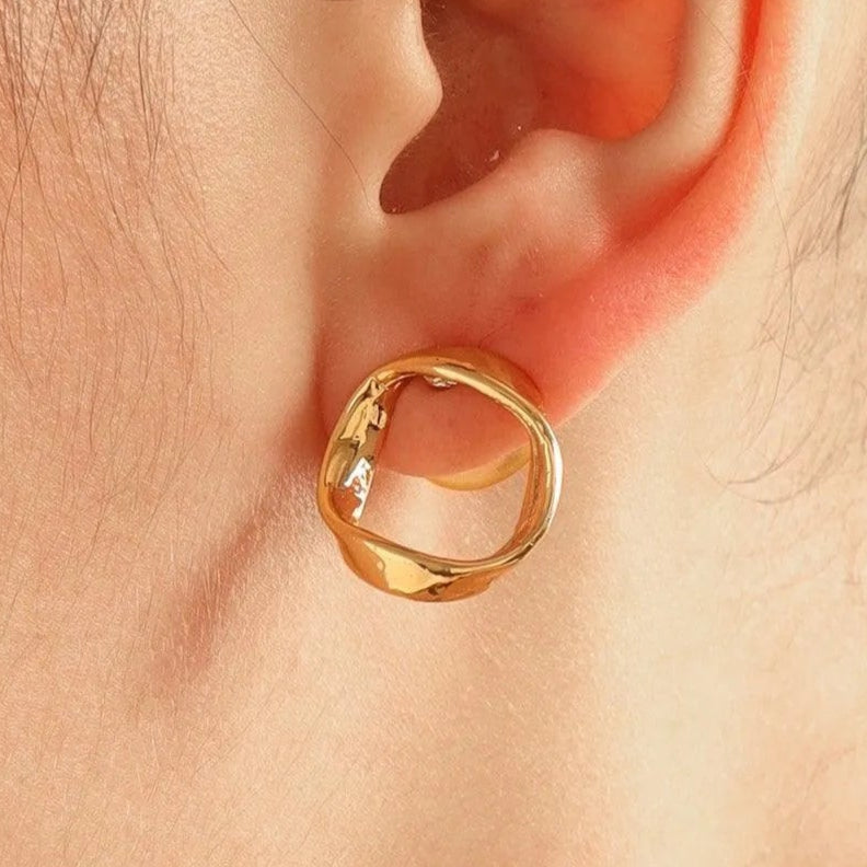 TFC Round Gold Plated Pearl Stud Earrings-Discover daily wear gold earrings including stud earrings, hoop earrings, and pearl earrings, perfect as earrings for women and earrings for girls.Find the cheapest fashion jewellery which is anti-tarnish only at The Fun company