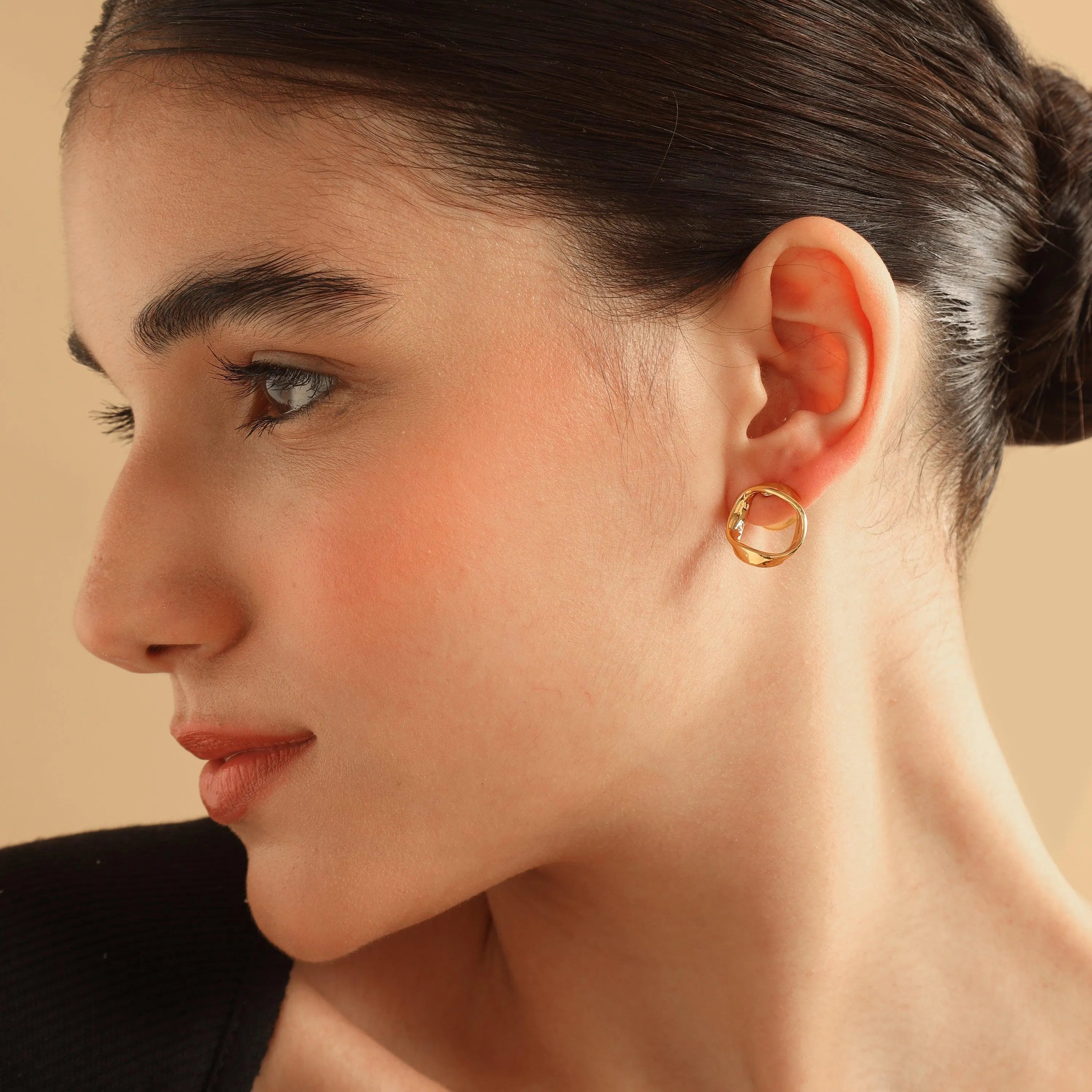 TFC Round Gold Plated Pearl Stud Earrings-Discover daily wear gold earrings including stud earrings, hoop earrings, and pearl earrings, perfect as earrings for women and earrings for girls.Find the cheapest fashion jewellery which is anti-tarnish only at The Fun company