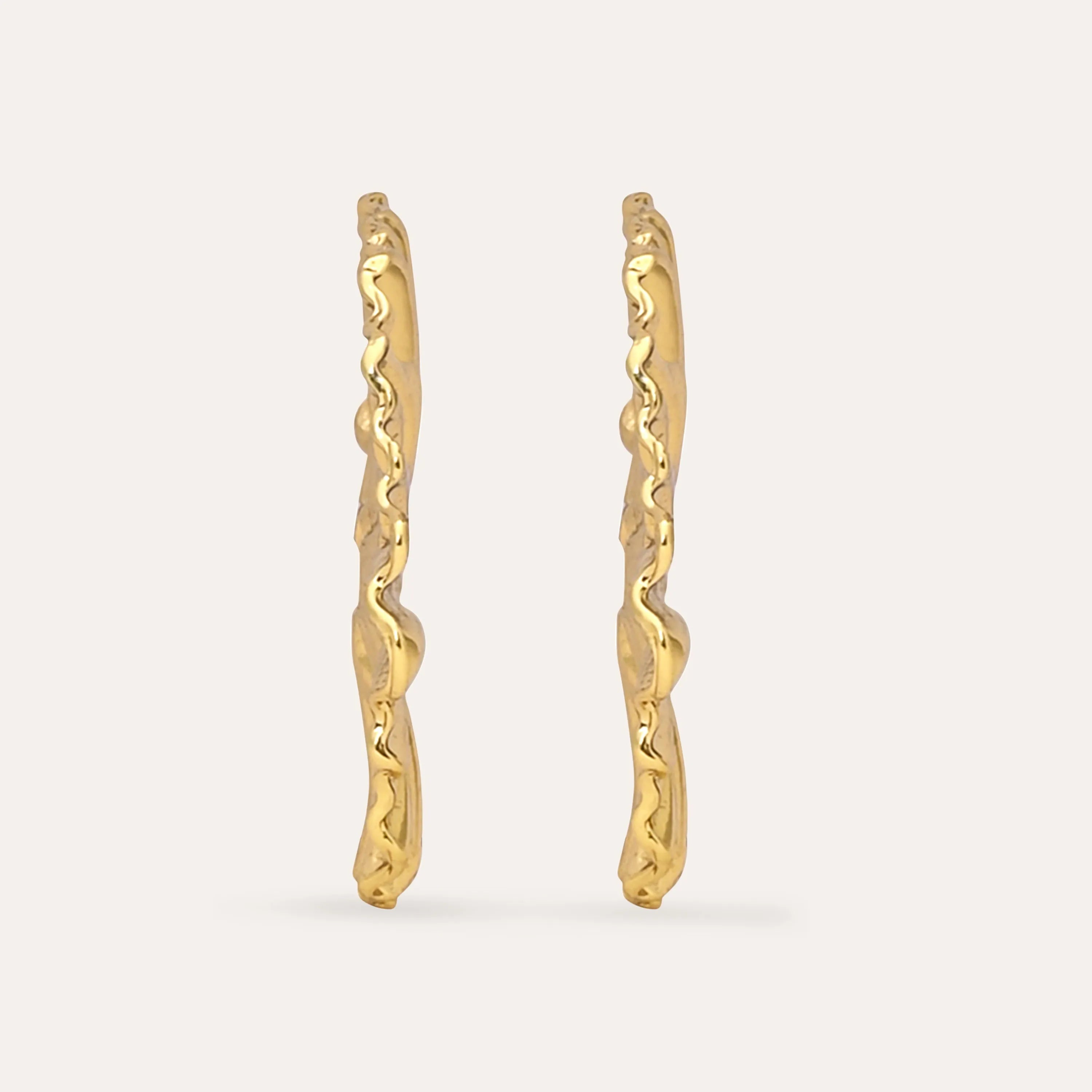 TFC Fanny Gold Plated Hoop Earrings- Discover daily wear gold earrings including stud earrings, hoop earrings, and pearl earrings, perfect as earrings for women and earrings for girls.Find the cheapest fashion jewellery which is anti-tarnish only at The Fun company