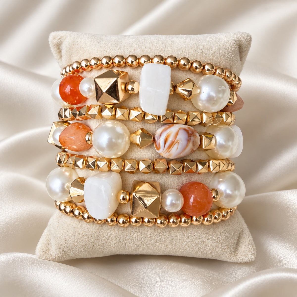 TFC Amora Gold Plated Bracelet (set of 7)