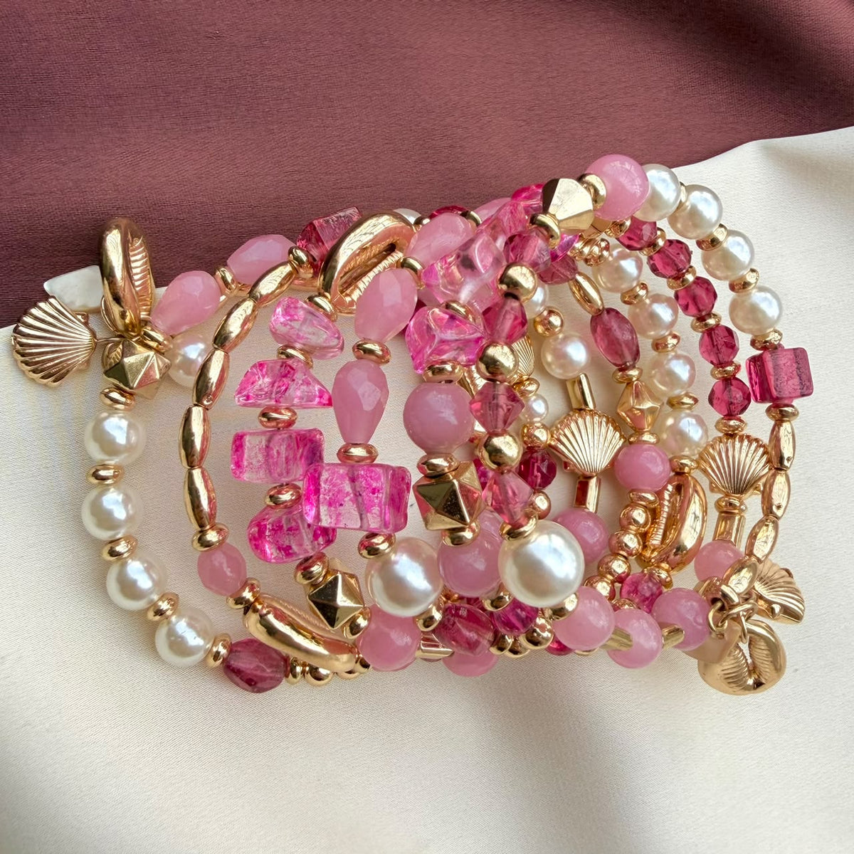 TFC Spiral Flamingo Gold Plated Bracelet