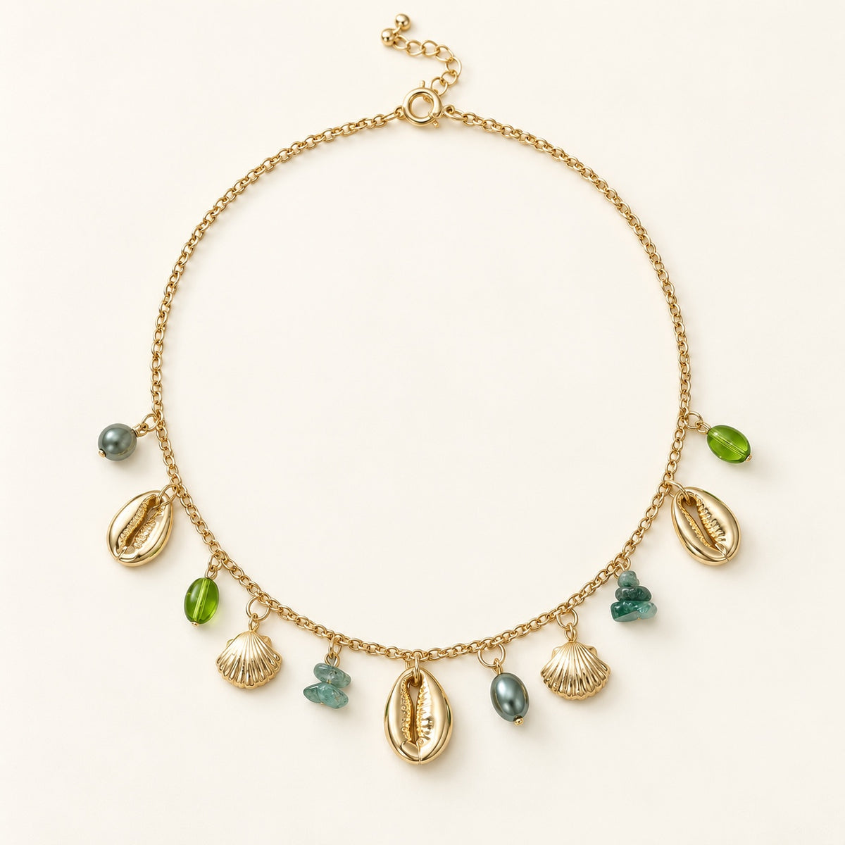 TFC Tidal Gold Plated Pendant Chain Necklace