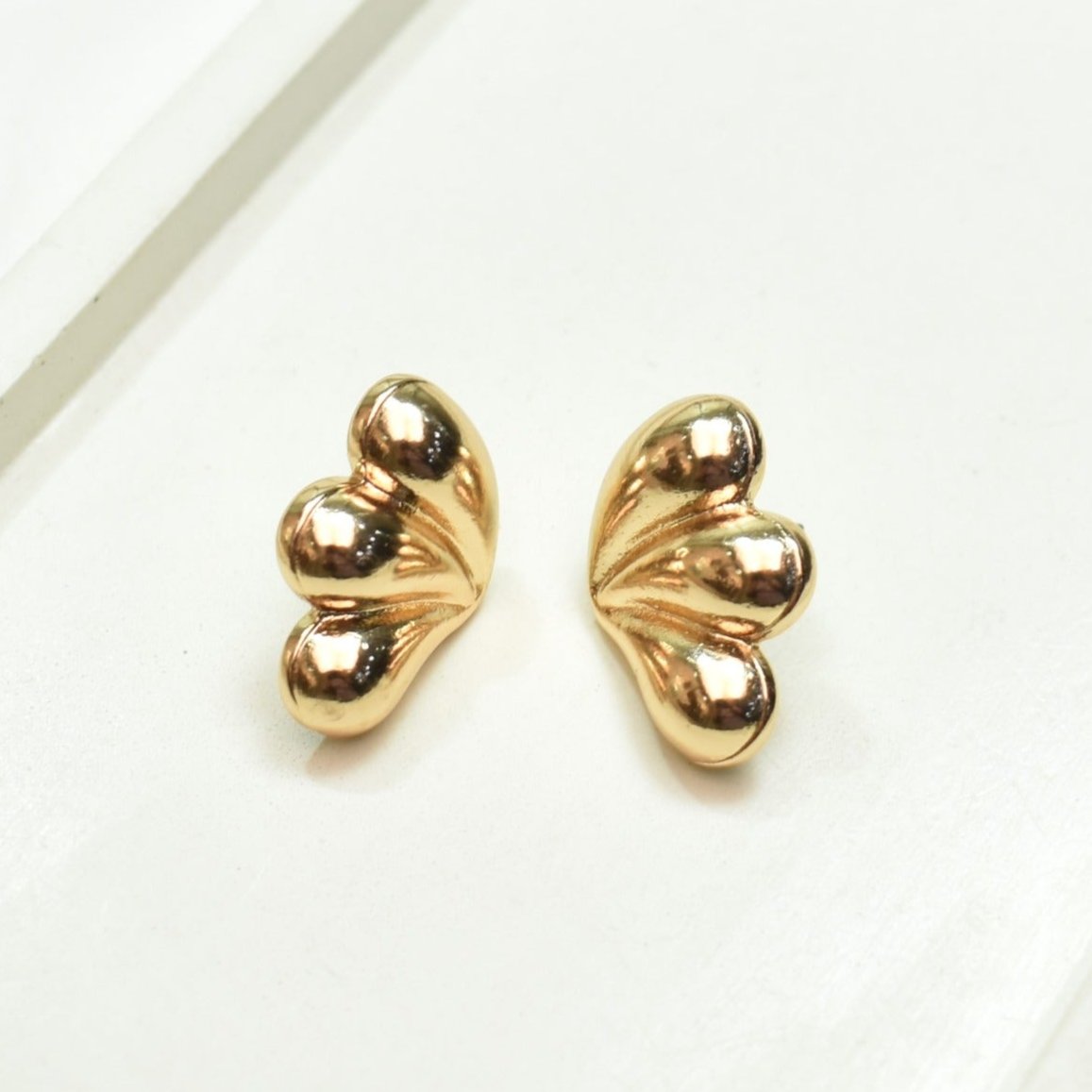 TFC Devine Wings Gold Plated Stud Earrings
