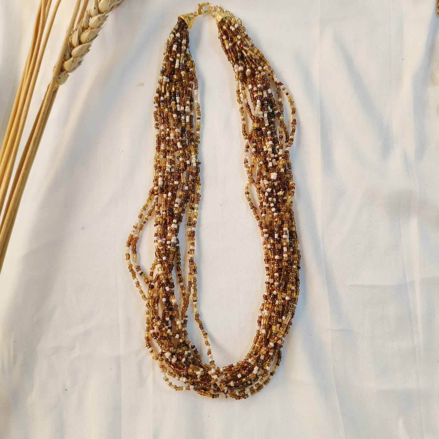 TFC Assorted Caramel Multi Layered Necklace