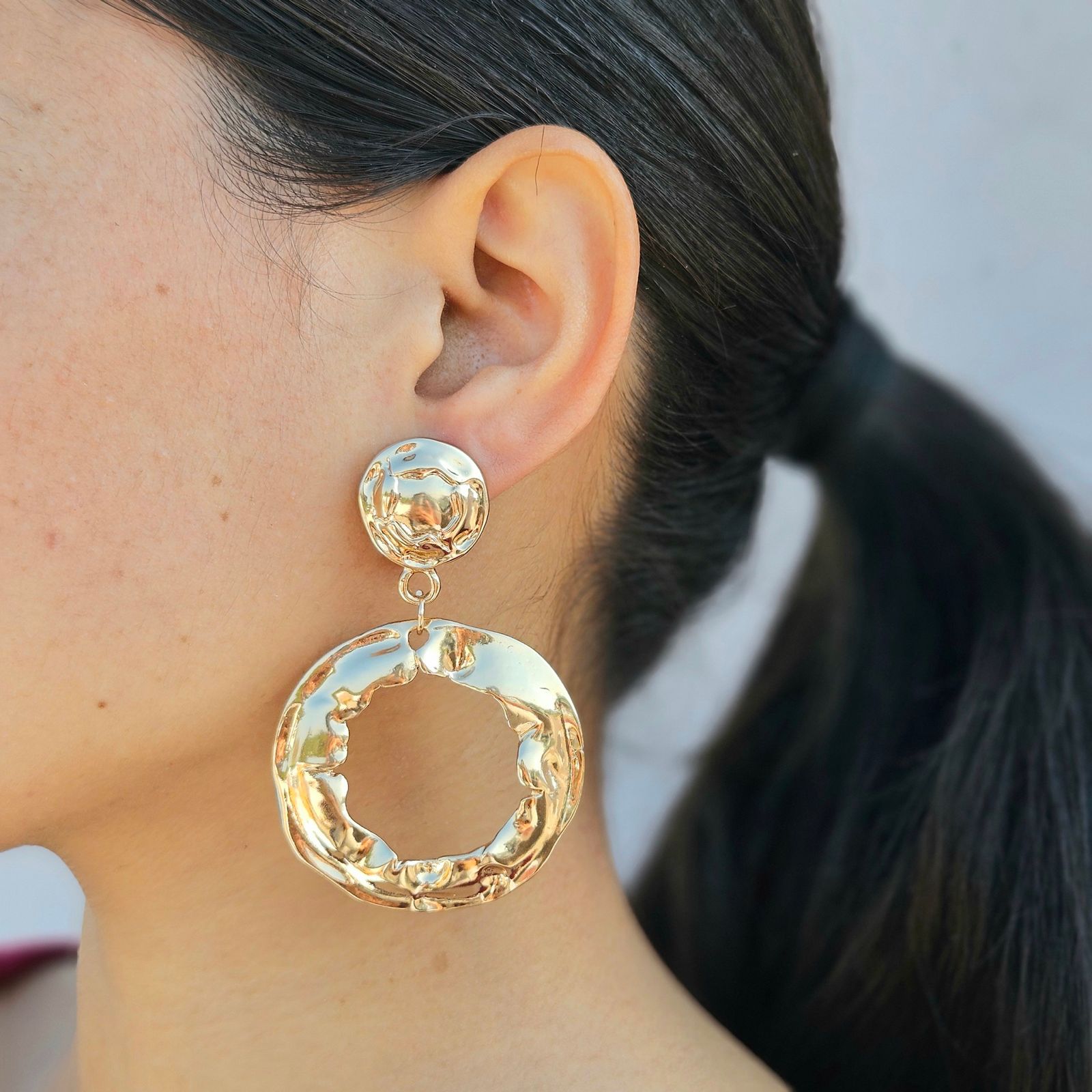 TFC Serenity Circles Hoop Earrings