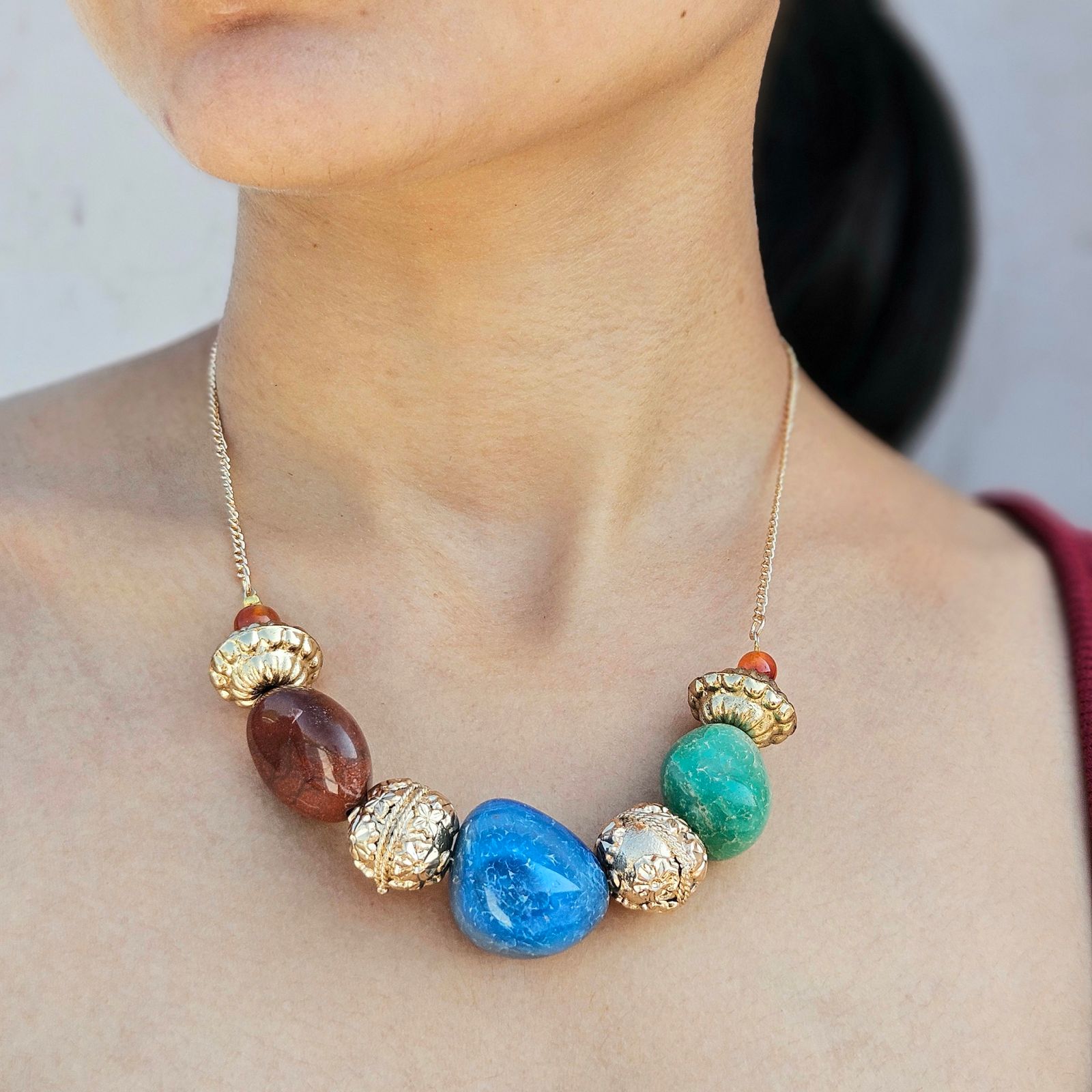 TFC Trio Pebble Harmony Necklace