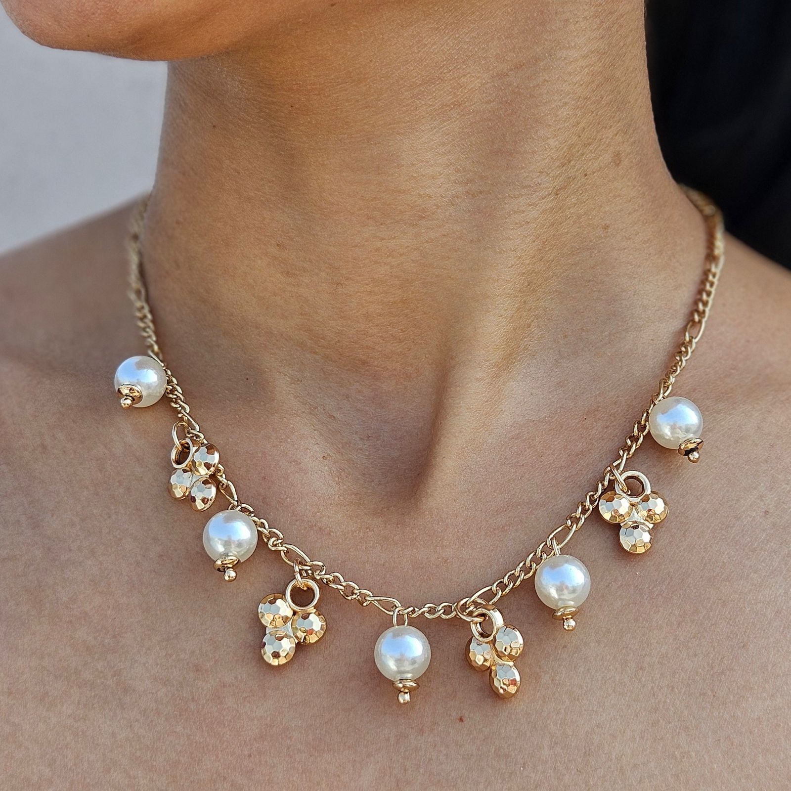 TFC Be Pearlish Gold Plated Necklace