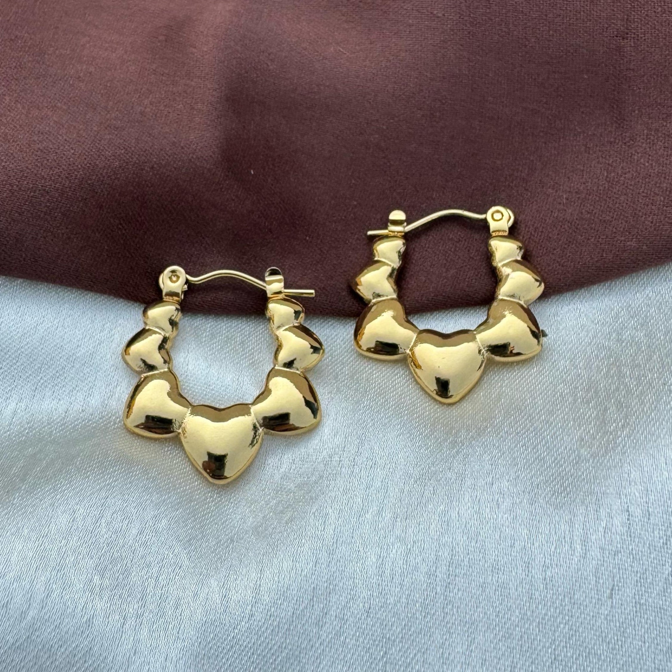 TFC Pure Zone Gold Plated Hoop Earrings