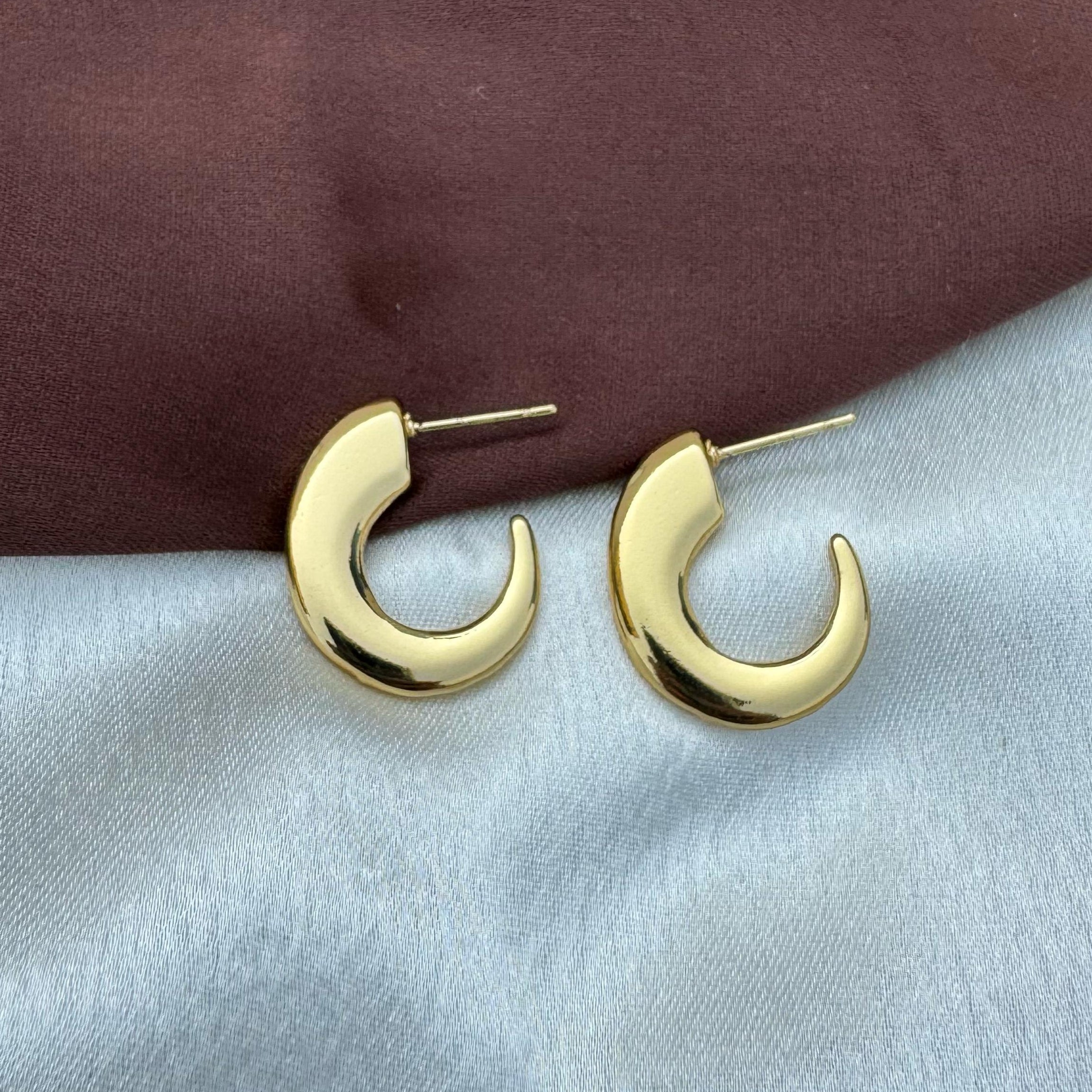 TFC Boheme Gold Plated Hoop Earrings