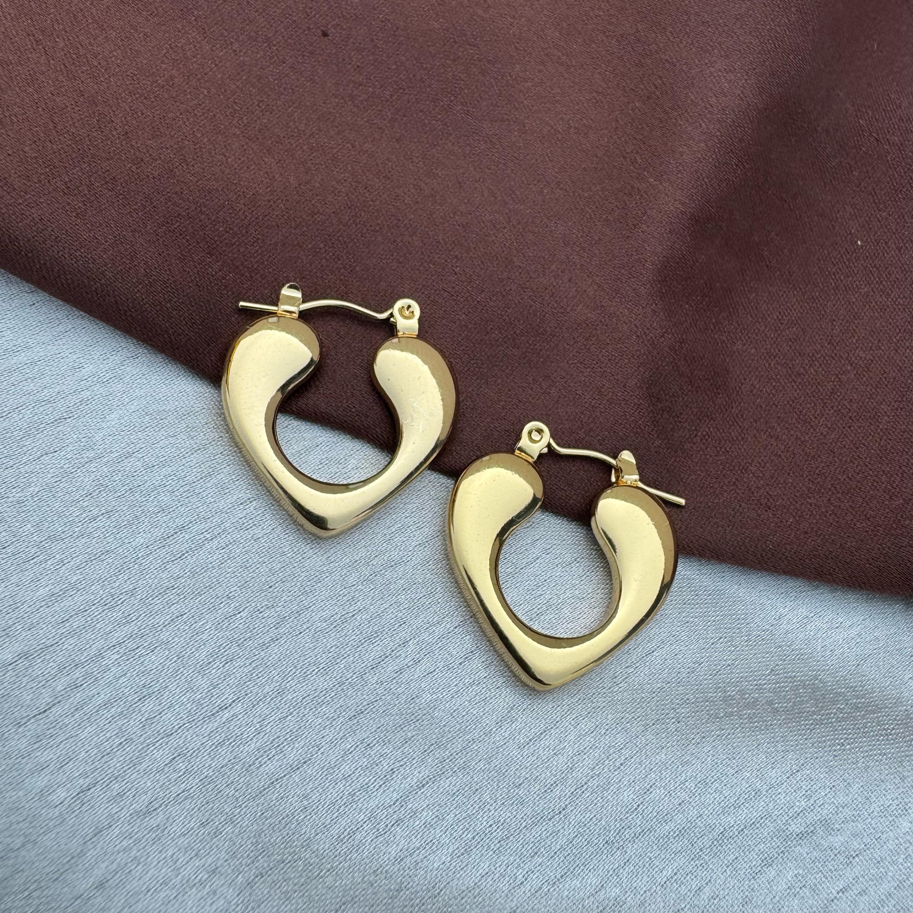 TFC Majesty Gold Plated Hoop Earrings