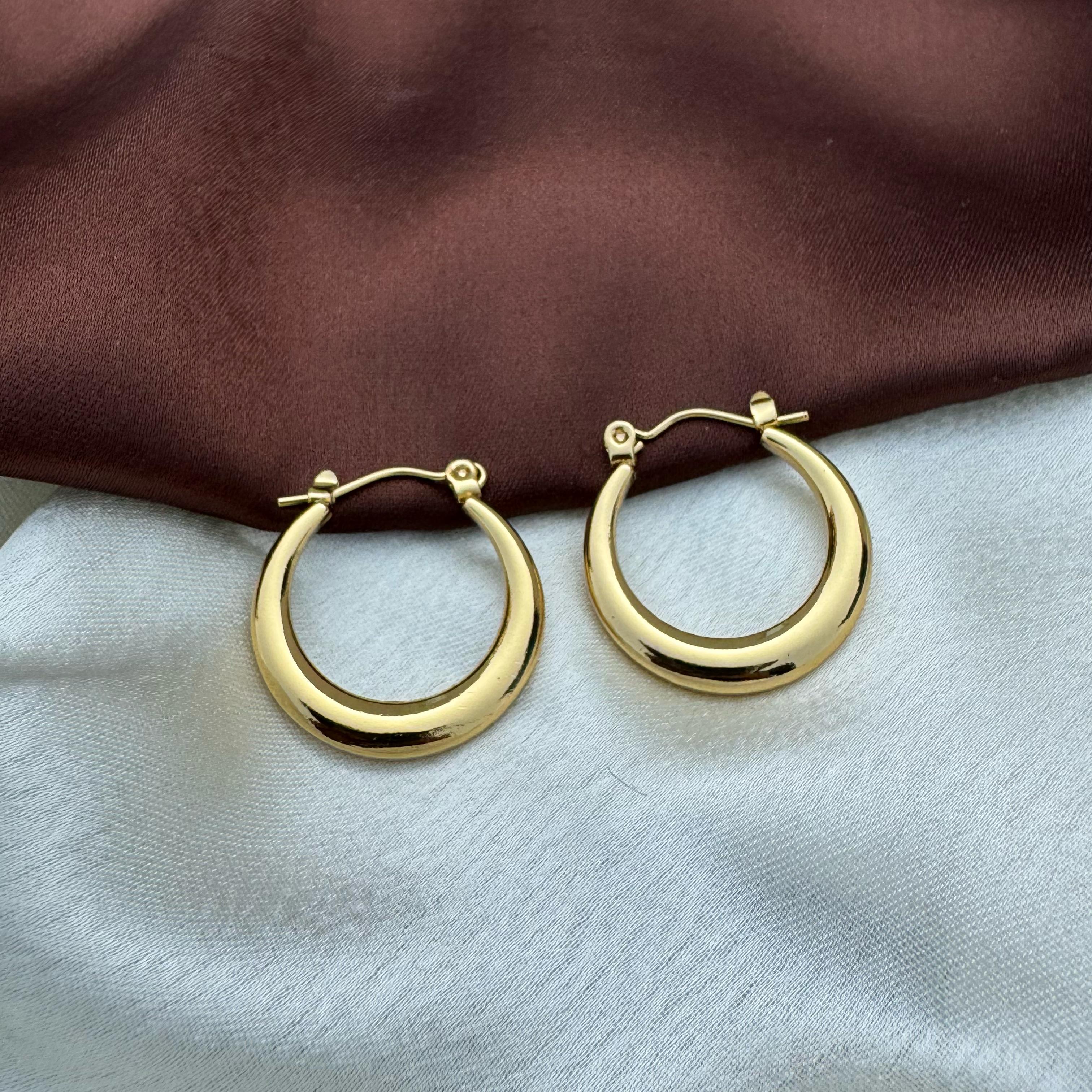 TFC Finest Gold Plated Hoop Earrings