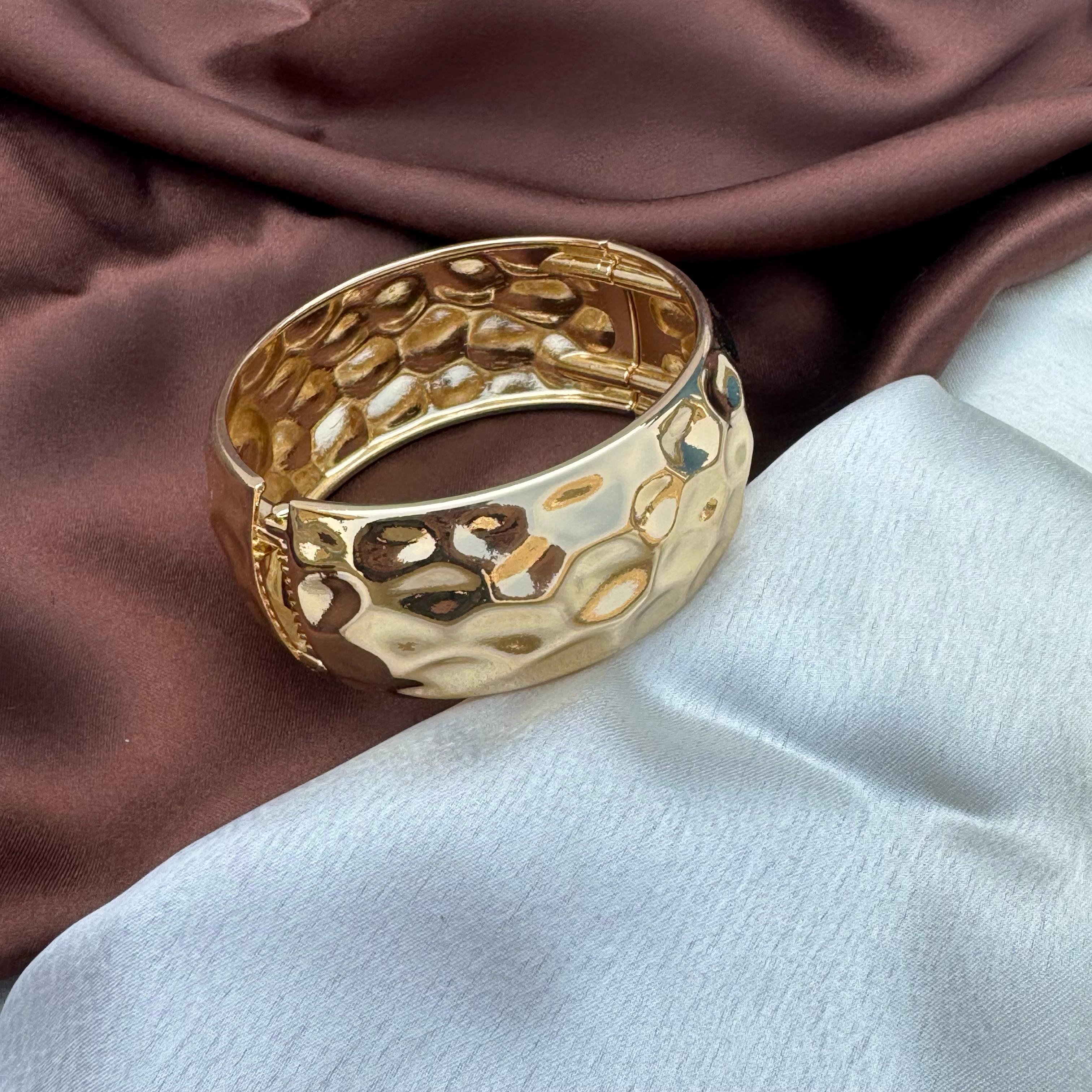 TFC Size 2.6 Glamour Wrap Gold Plated Bracelet Bangle