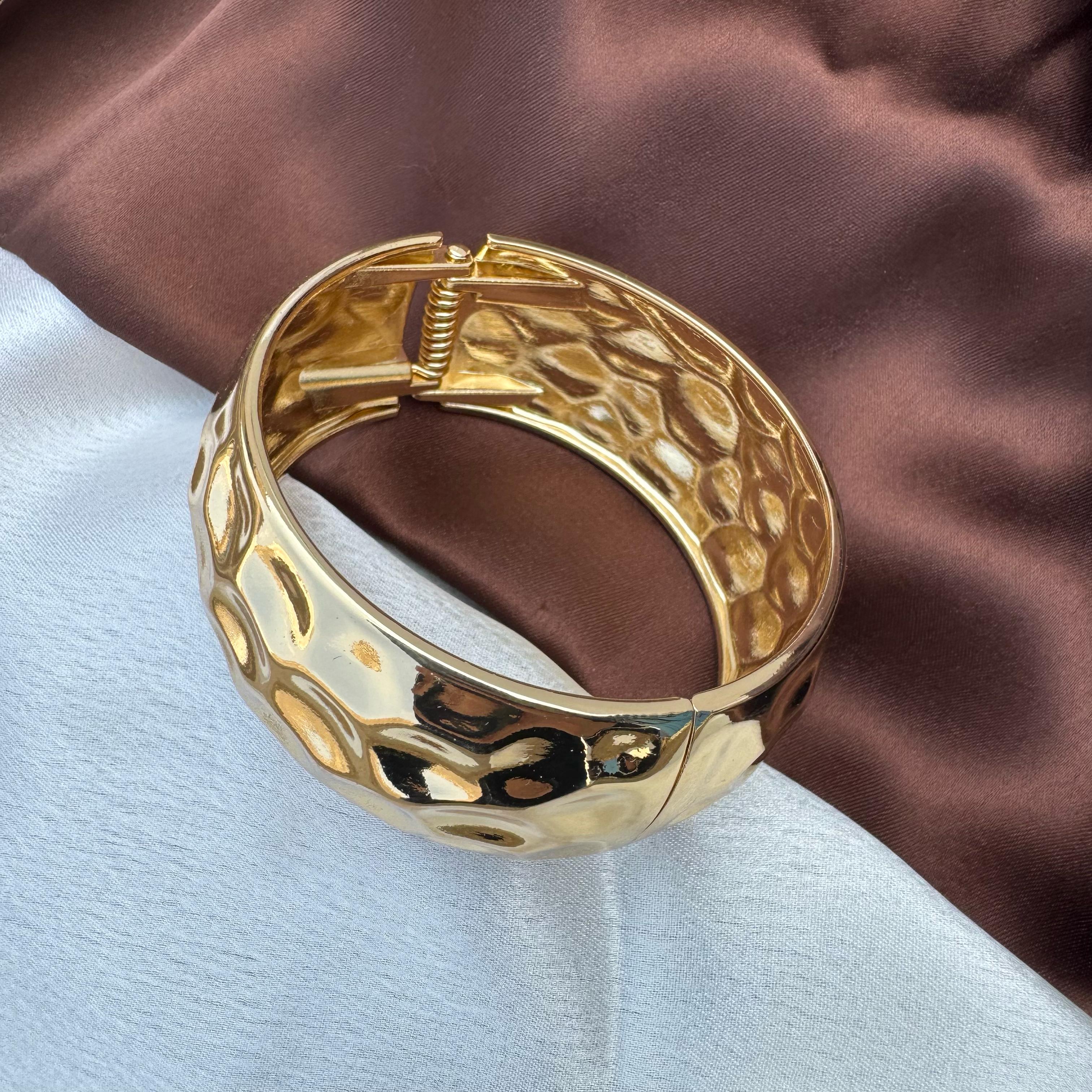 TFC Size 2.6 Glamour Wrap Gold Plated Bracelet Bangle